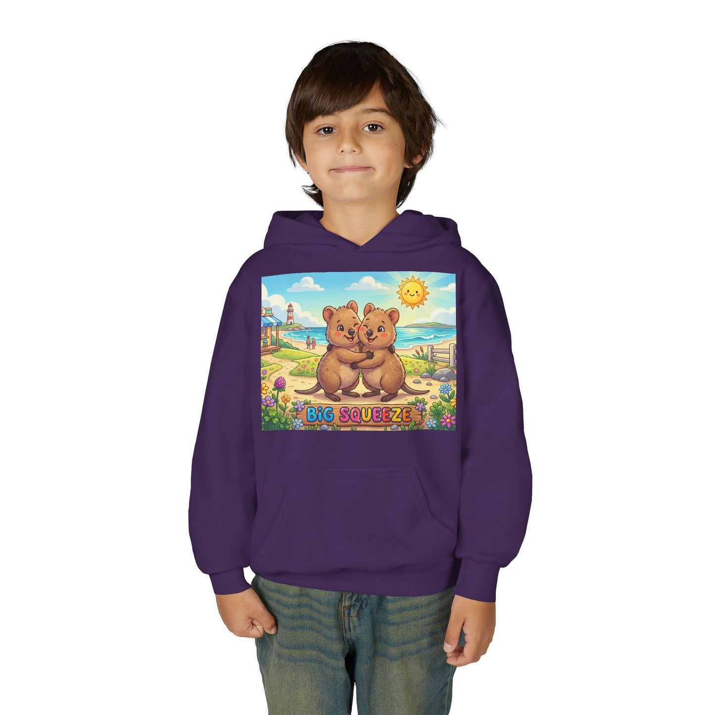 Big Squeeze Quokka Youth Heavy Blend Hooded Sweatshirt