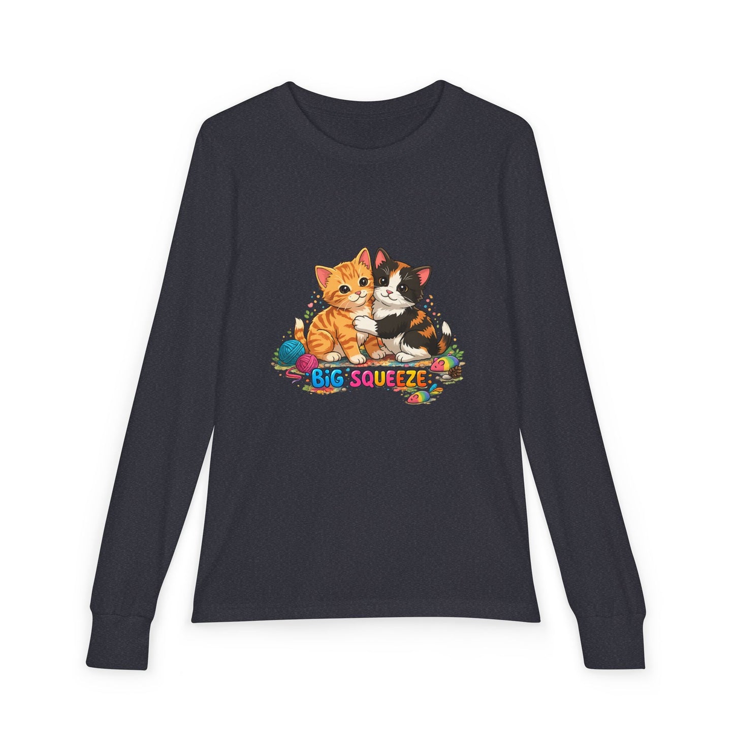 Big Squeeze Kitten Youth Jersey Long Sleeve Tee