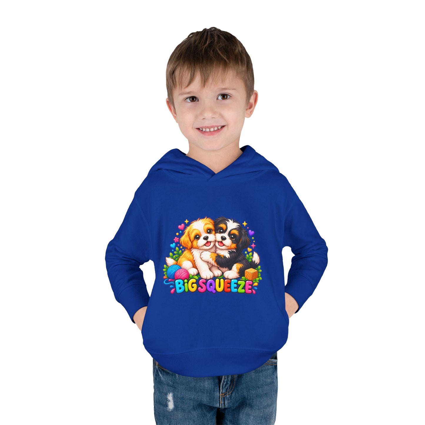 Big Squeeze Shih Tzu Toddler Pullover Fleece Hoodie