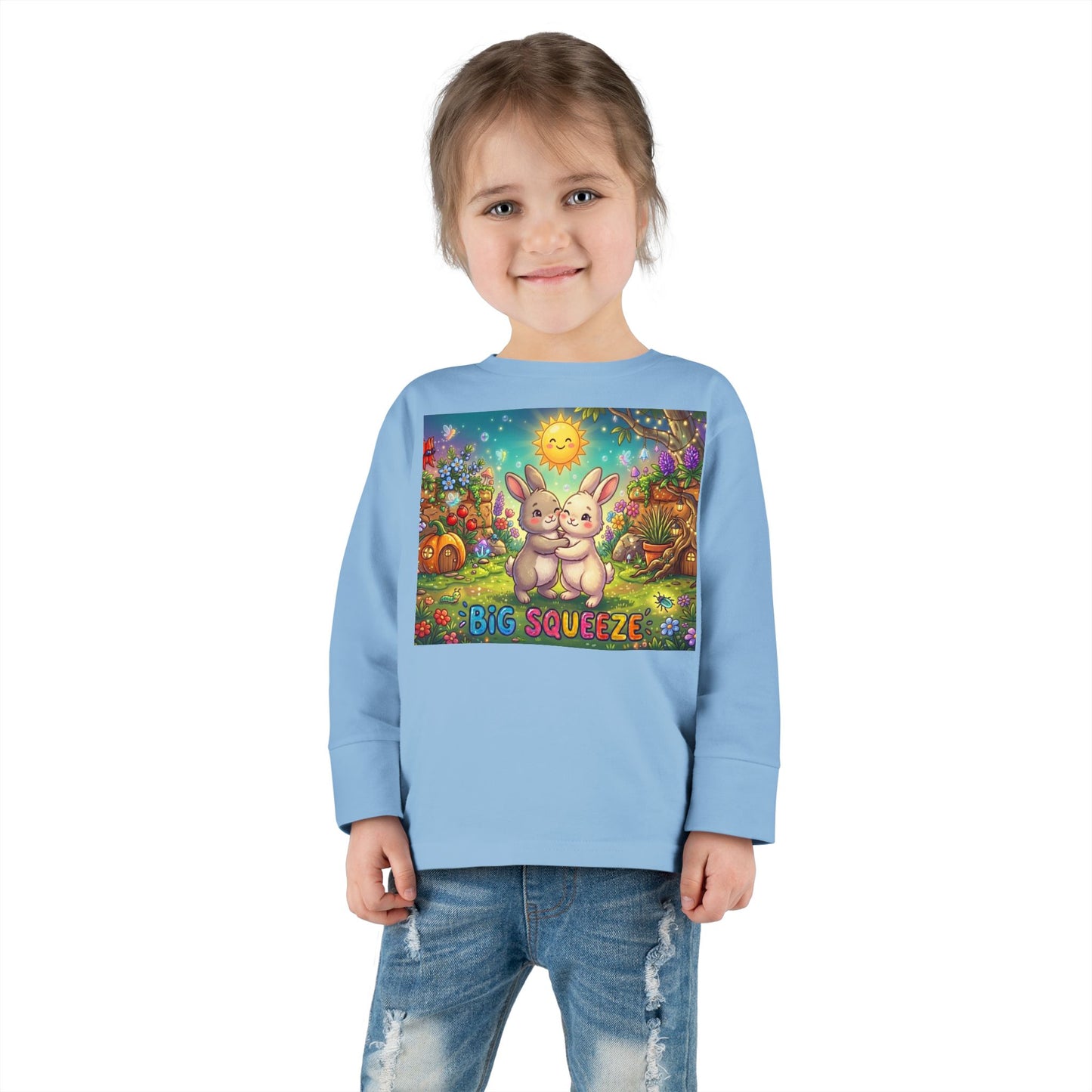 Big Squeeze Bunny Toddler Long Sleeve Tee