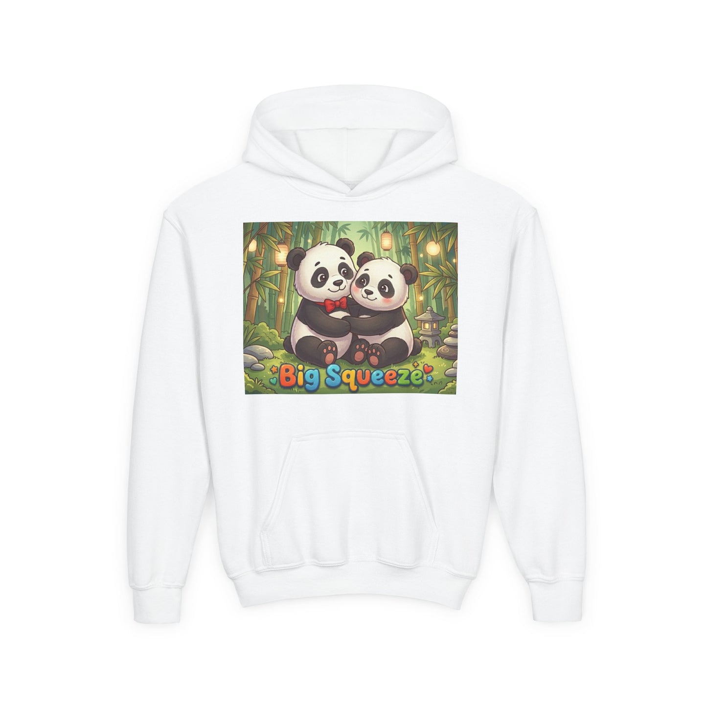 Big Squeeze Panda Youth Heavy Blend Hooded Sweatshirt