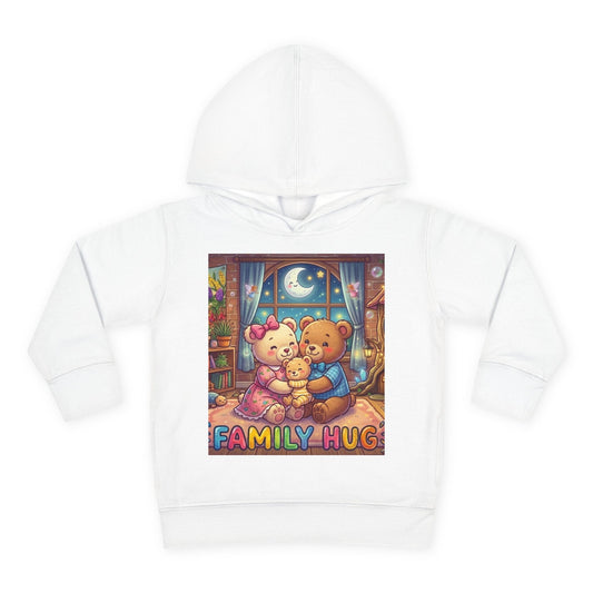 Family Hug Teddy Toddler Pullover Fleece Hoodie