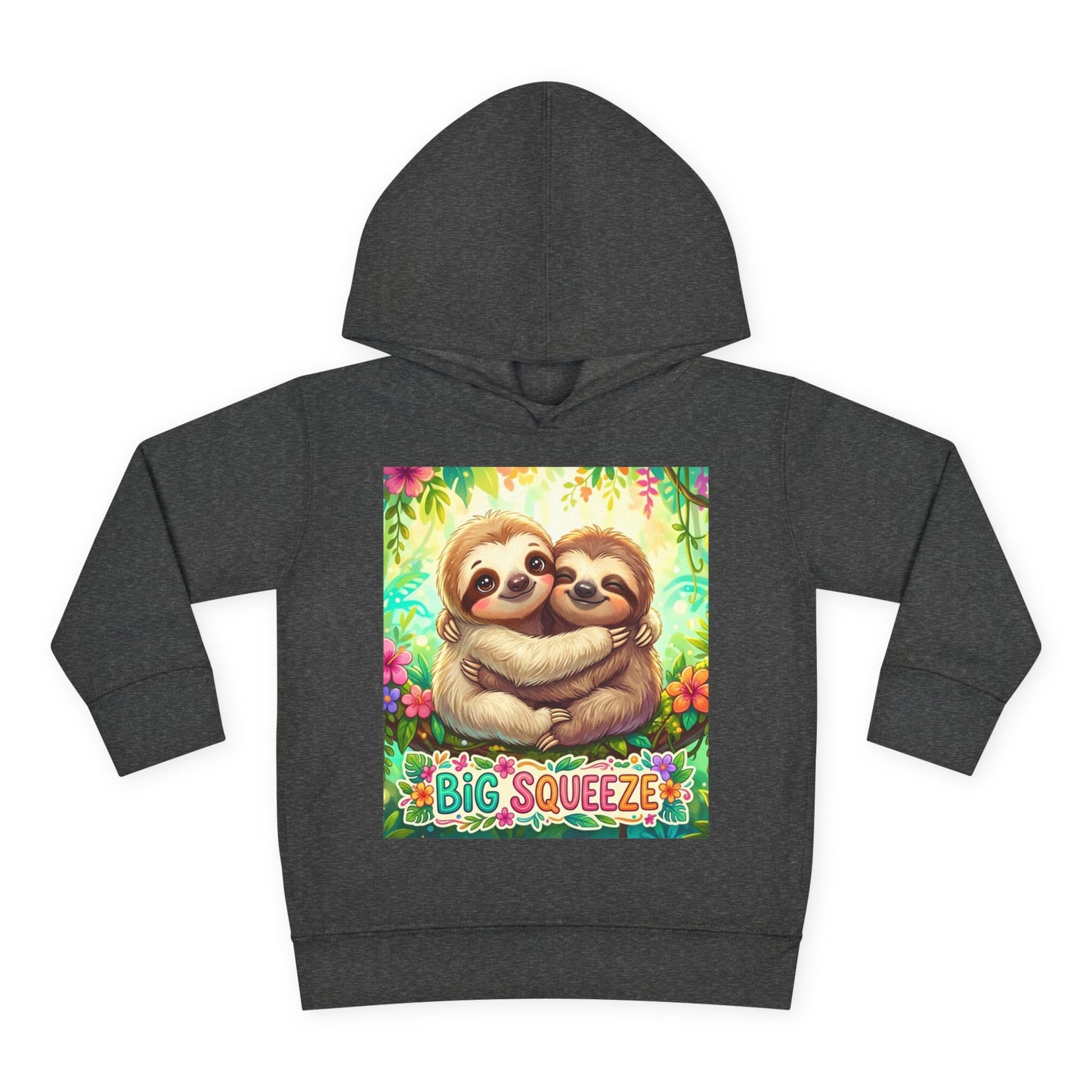 Big Squeeze Sloth Toddler Pullover Fleece Hoodie