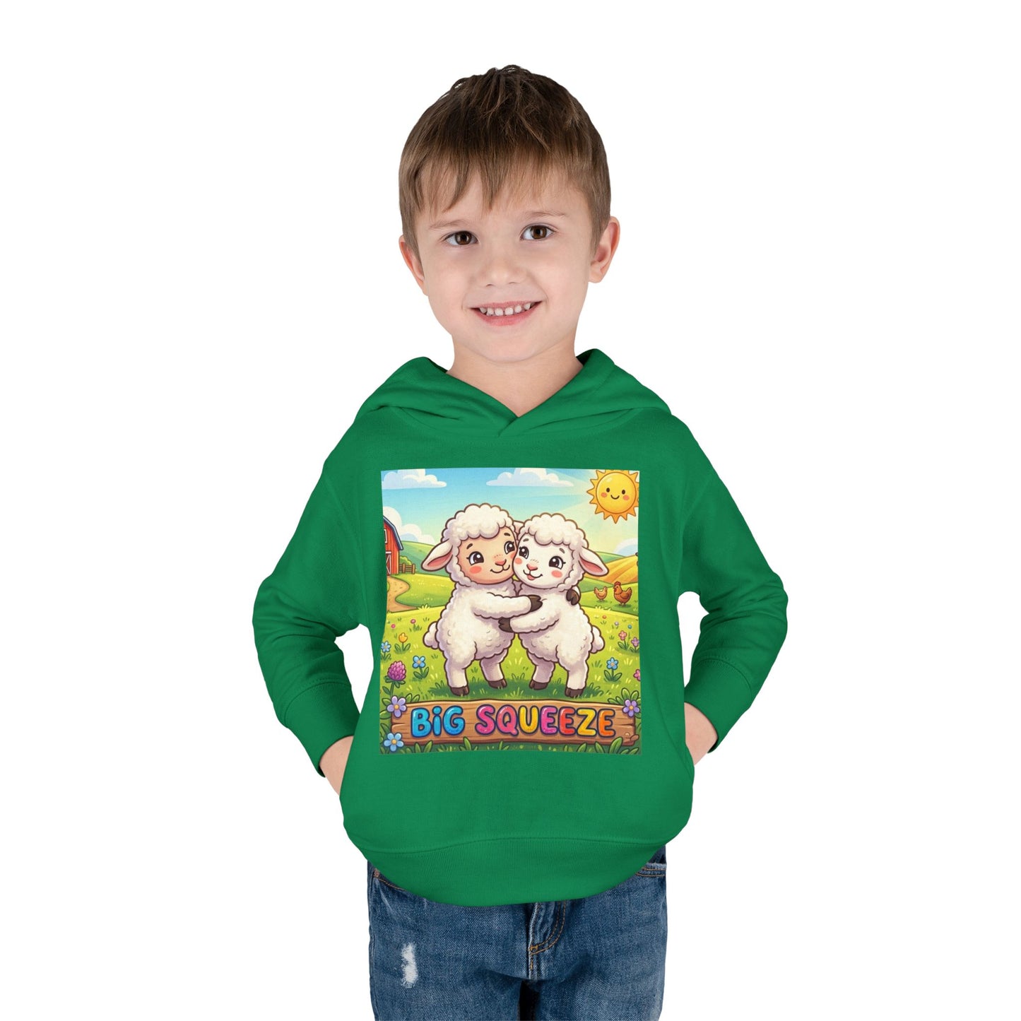 Big Squeeze Lamb Toddler Pullover Fleece Hoodie