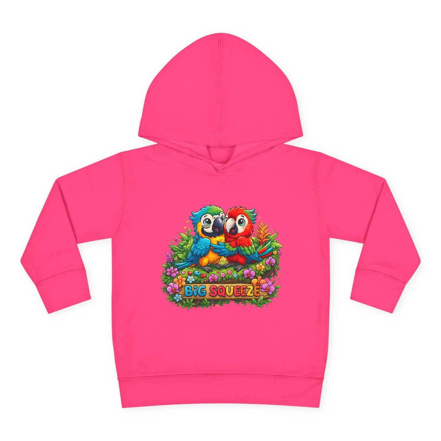 Big Squeeze Macaw Toddler Pullover Fleece Hoodie