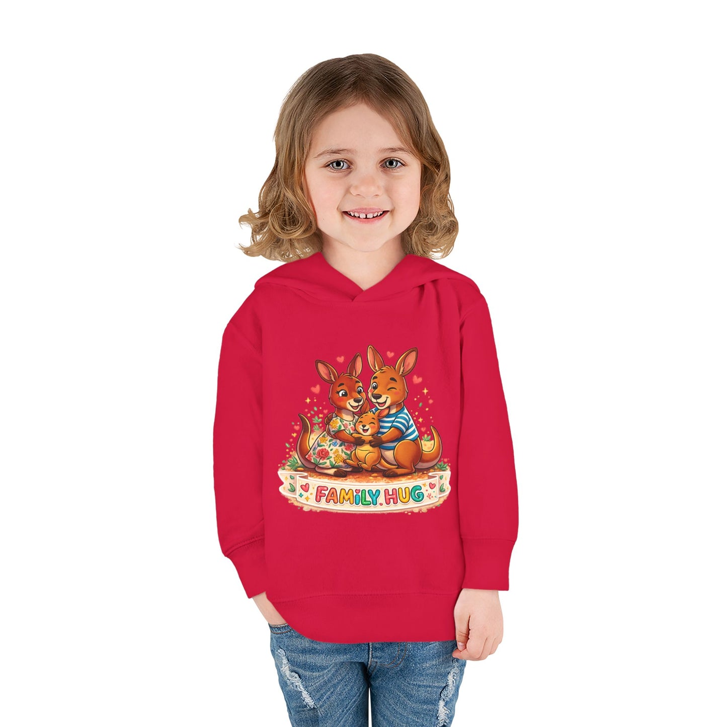 Family Hug Kangaroo Toddler Pullover Fleece Hoodie