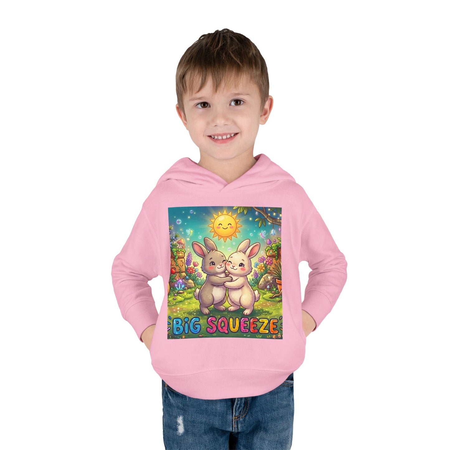 Big Squeeze Bunny Toddler Pullover Fleece Hoodie