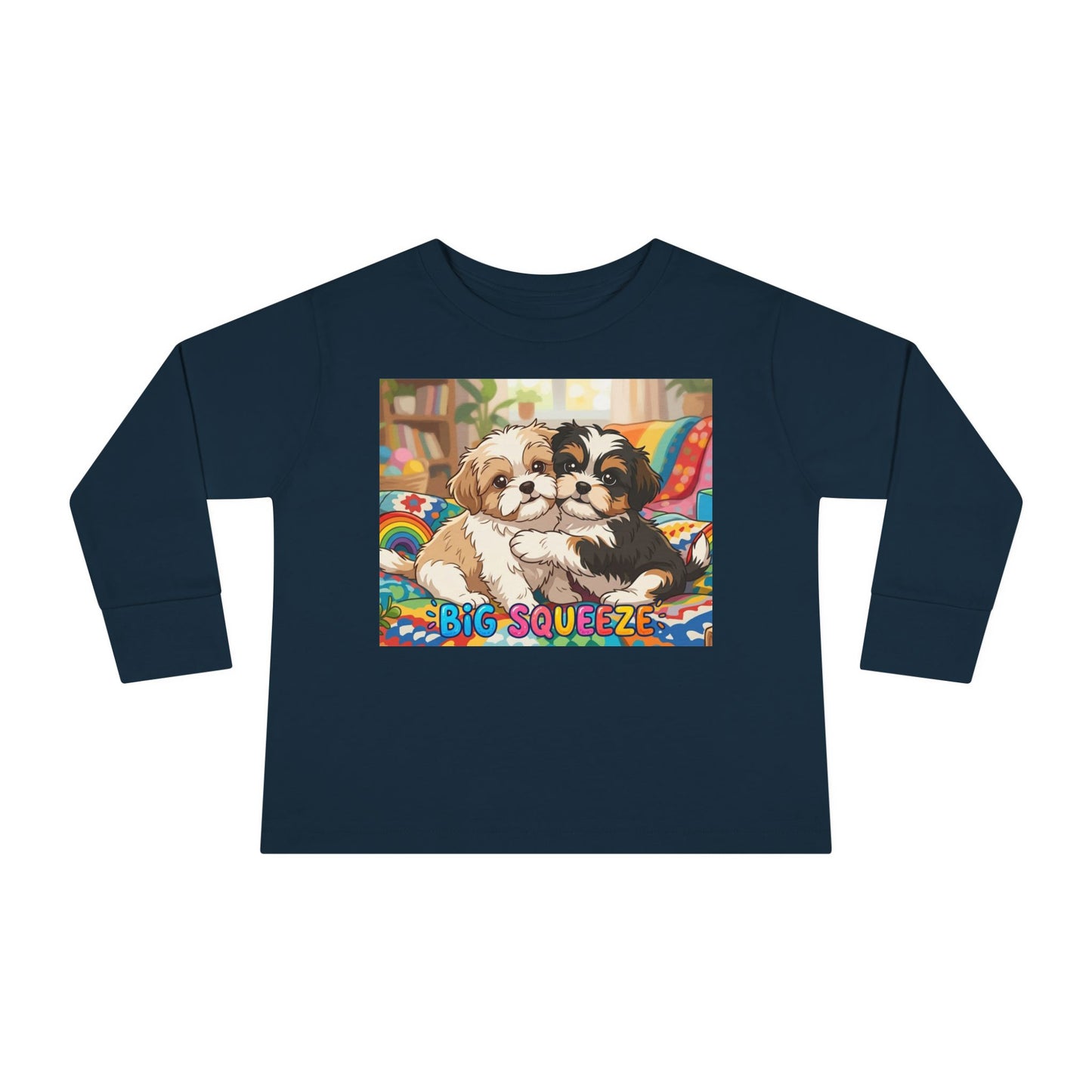 Big Squeeze Shih Tzu Toddler Long Sleeve Tee