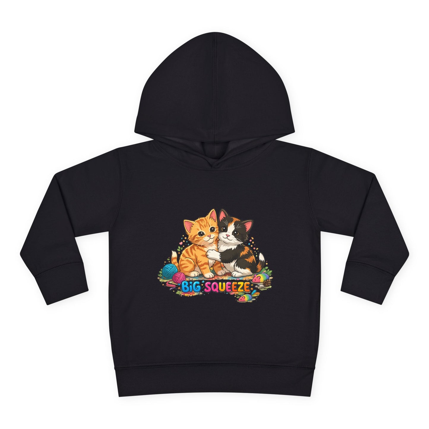 Big Squeeze Kitten Toddler Pullover Fleece Hoodie