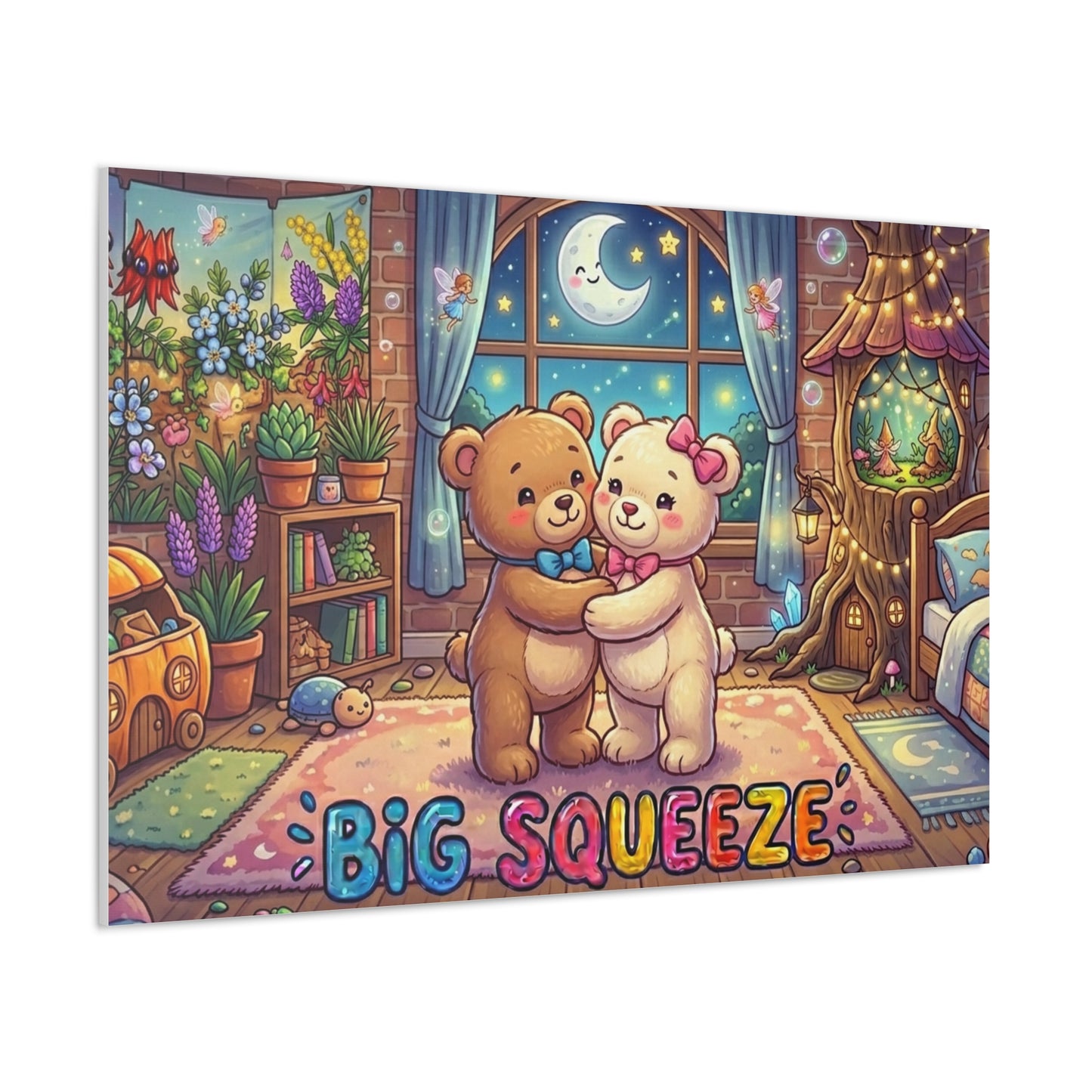 Big Squeeze Teddy Classic Canvas