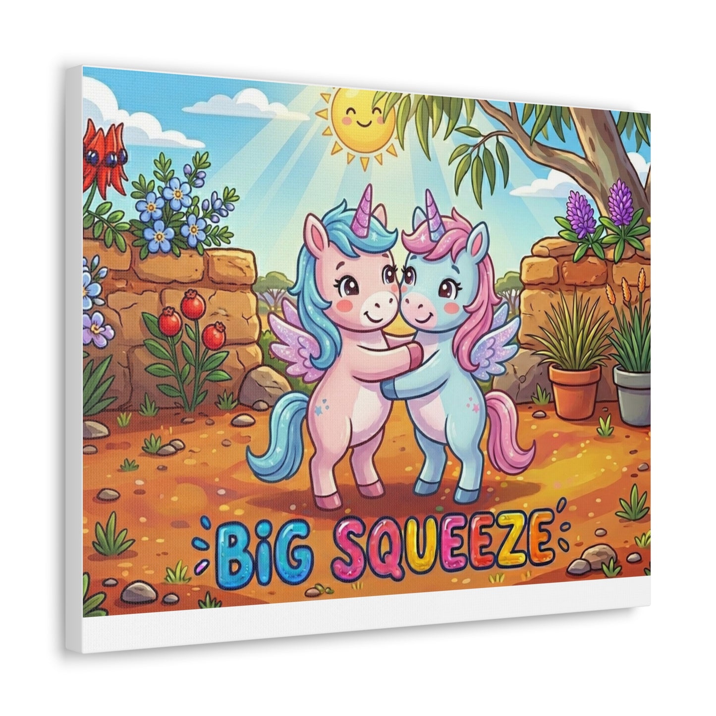Big Squeeze Unicorn Classic Canvas