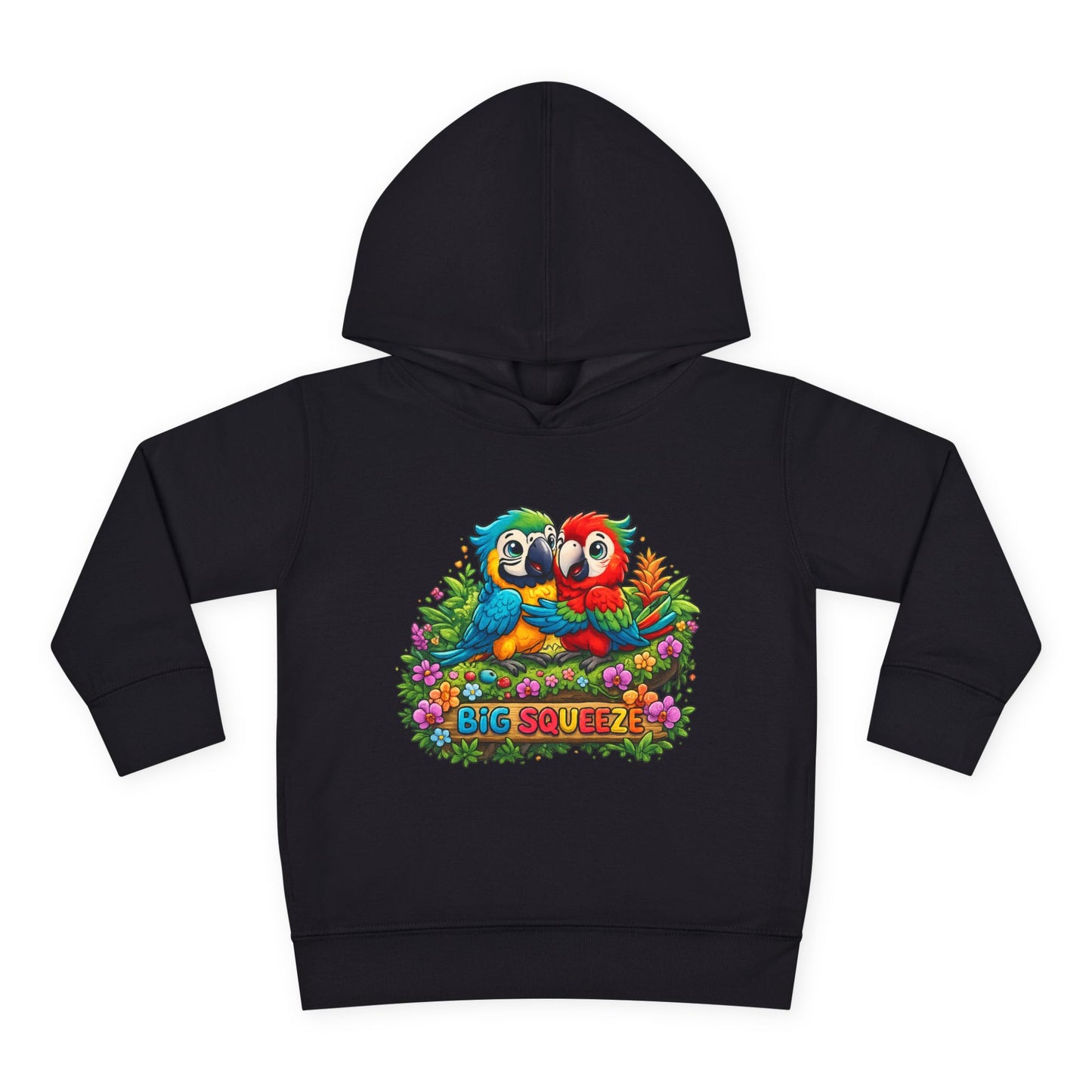 Big Squeeze Macaw Toddler Pullover Fleece Hoodie