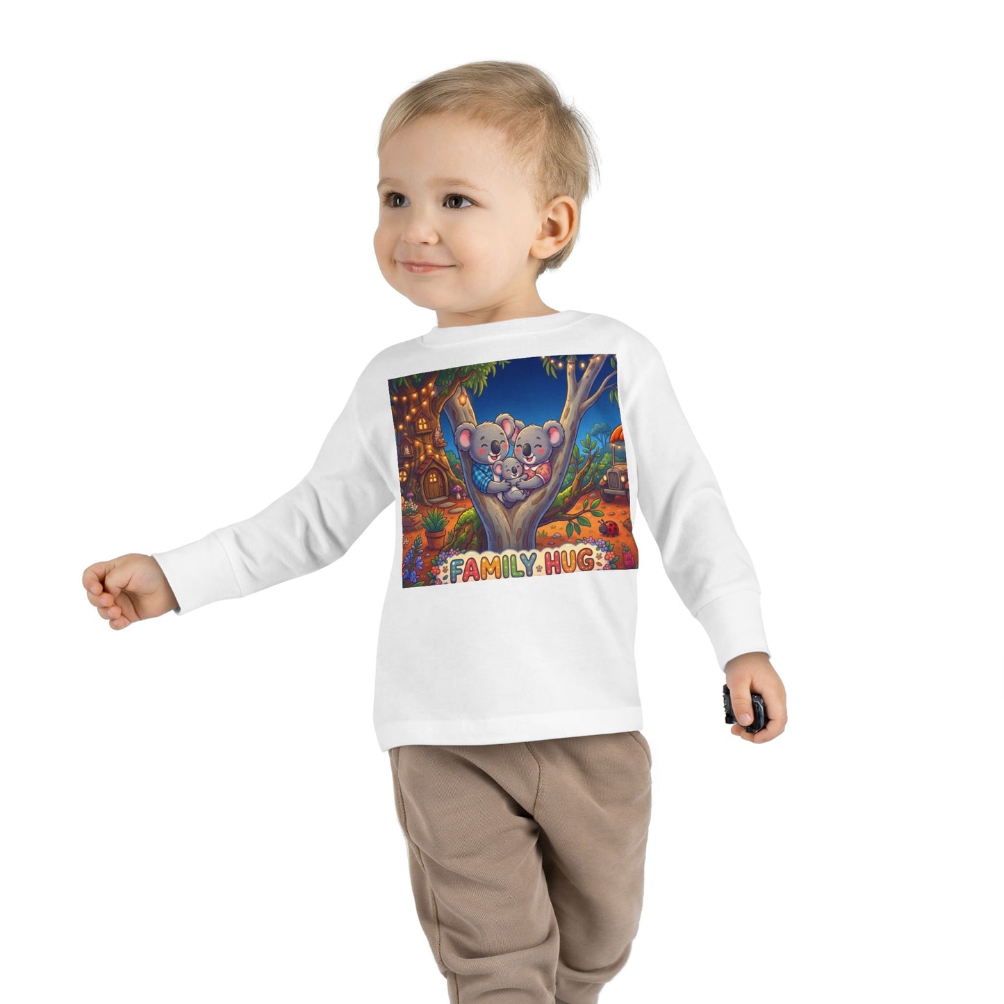 Family Hug Koala Toddler Long Sleeve Tee