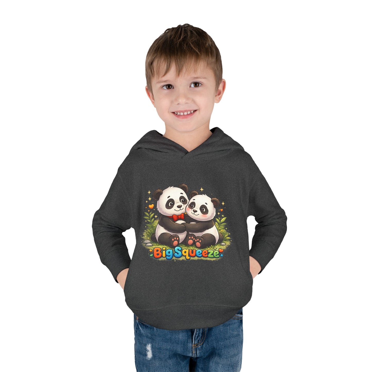 Big Squeeze Panda Toddler Pullover Fleece Hoodie