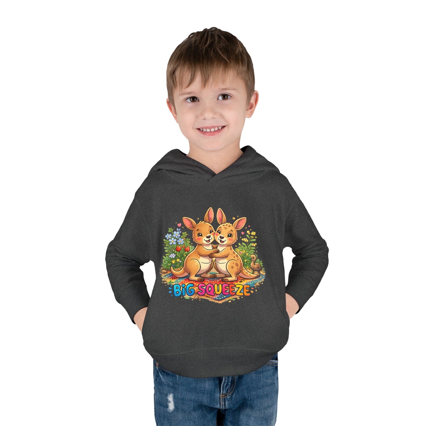 Big Squeeze Kangaroo Toddler Pullover Fleece Hoodie