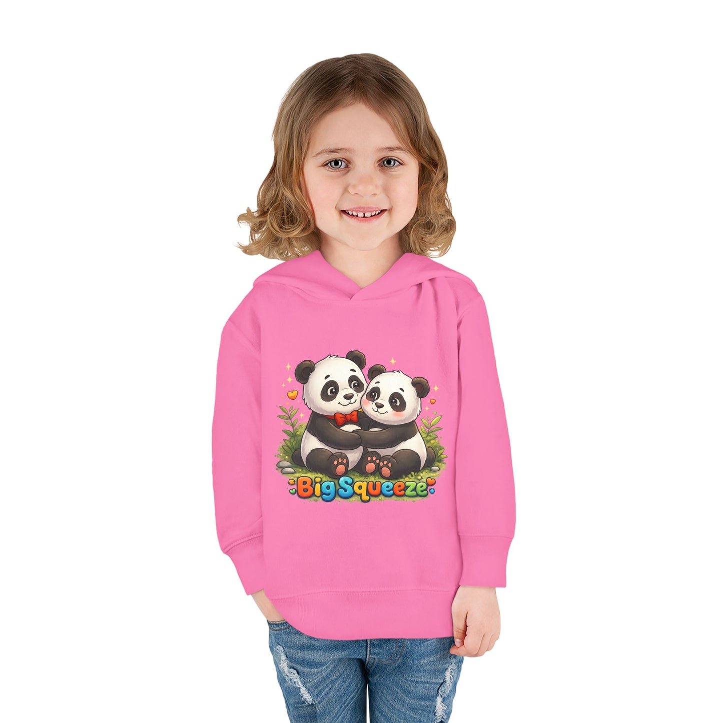 Big Squeeze Panda Toddler Pullover Fleece Hoodie