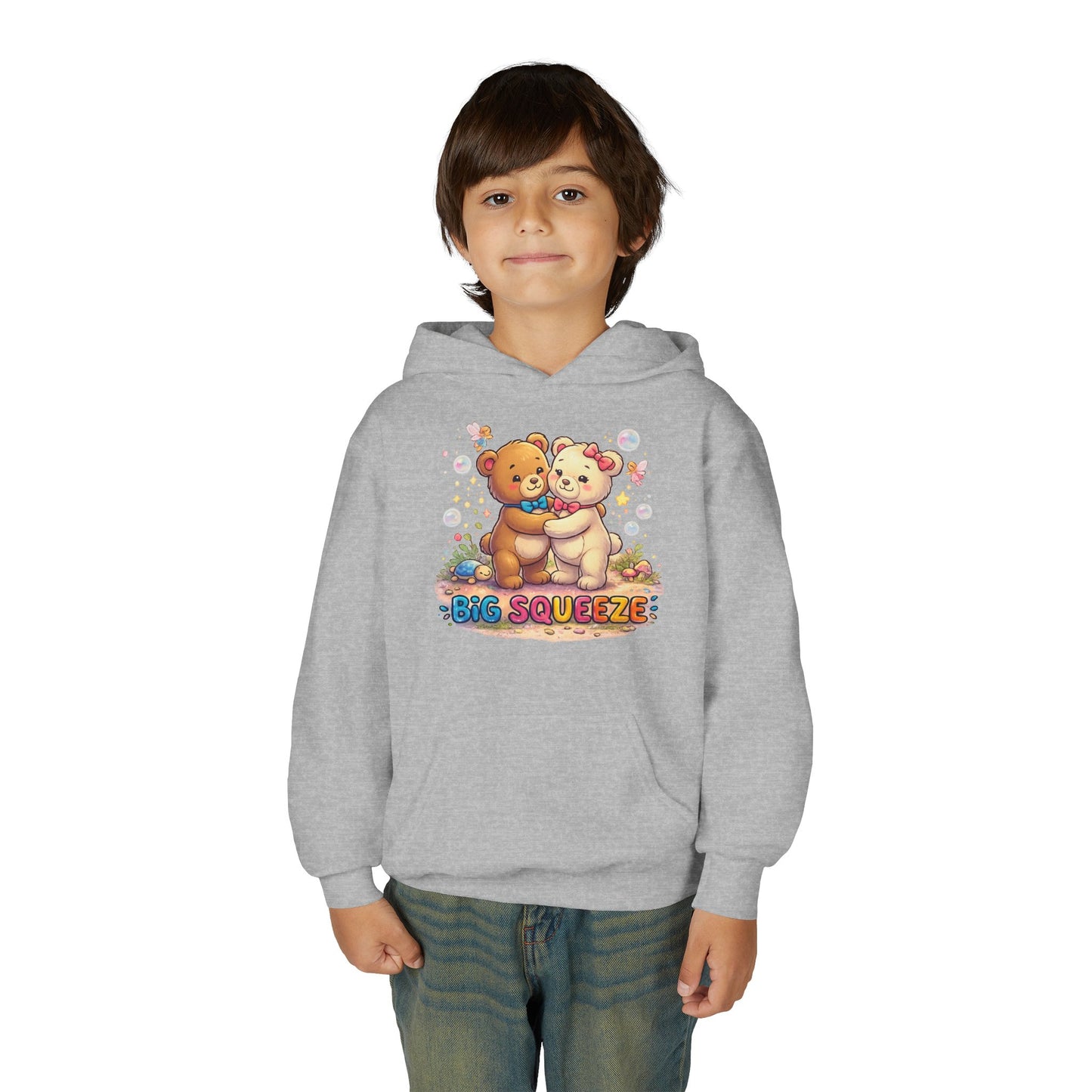Big Squeeze Teddy Youth Heavy Blend Hooded Sweatshirt
