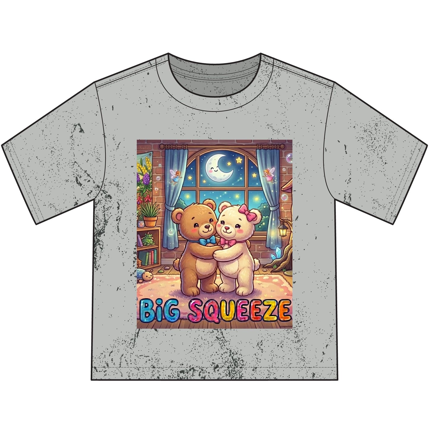 Big Squeeze Teddy Heavyweight Color Blast Youth T-Shirt