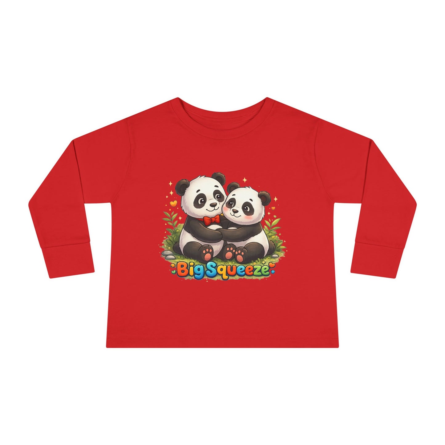 Big Squeeze Panda Toddler Long Sleeve Tee