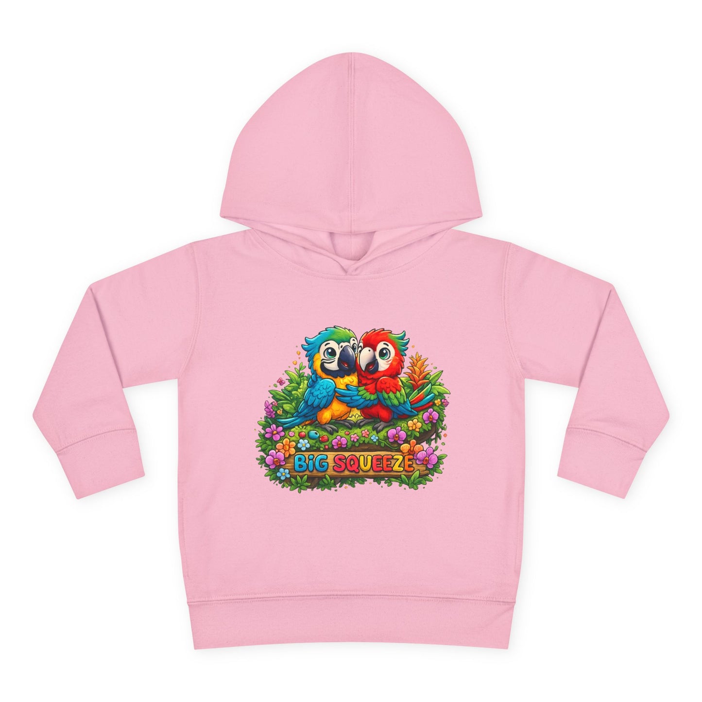 Big Squeeze Macaw Toddler Pullover Fleece Hoodie