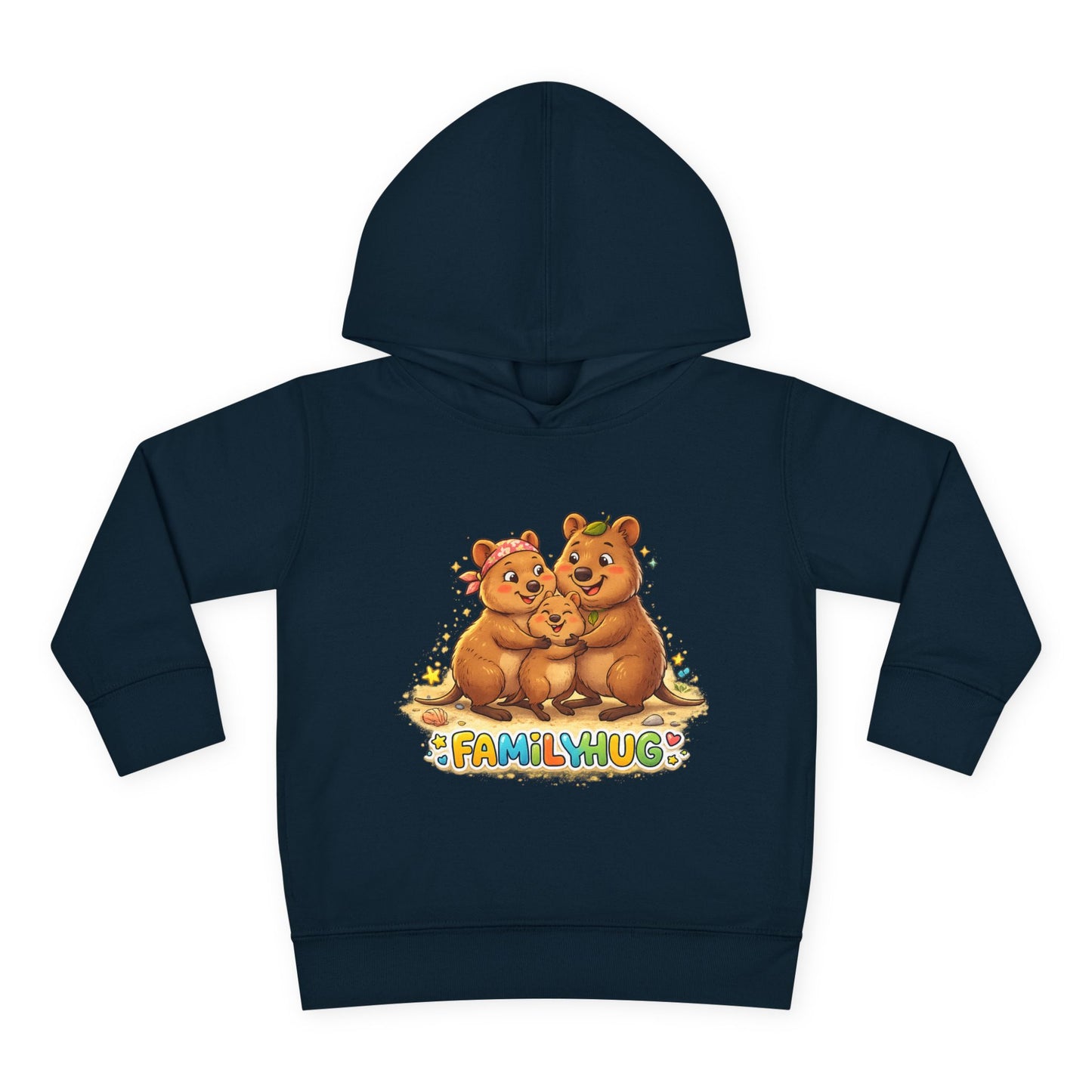 Family Hug Quokka Toddler Pullover Fleece Hoodie