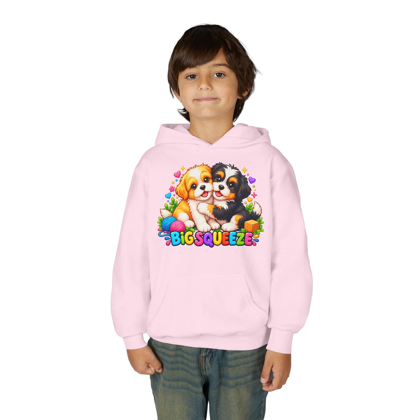 Big Squeeze Shih Tzu Youth Heavy Blend Hooded Sweatshirt