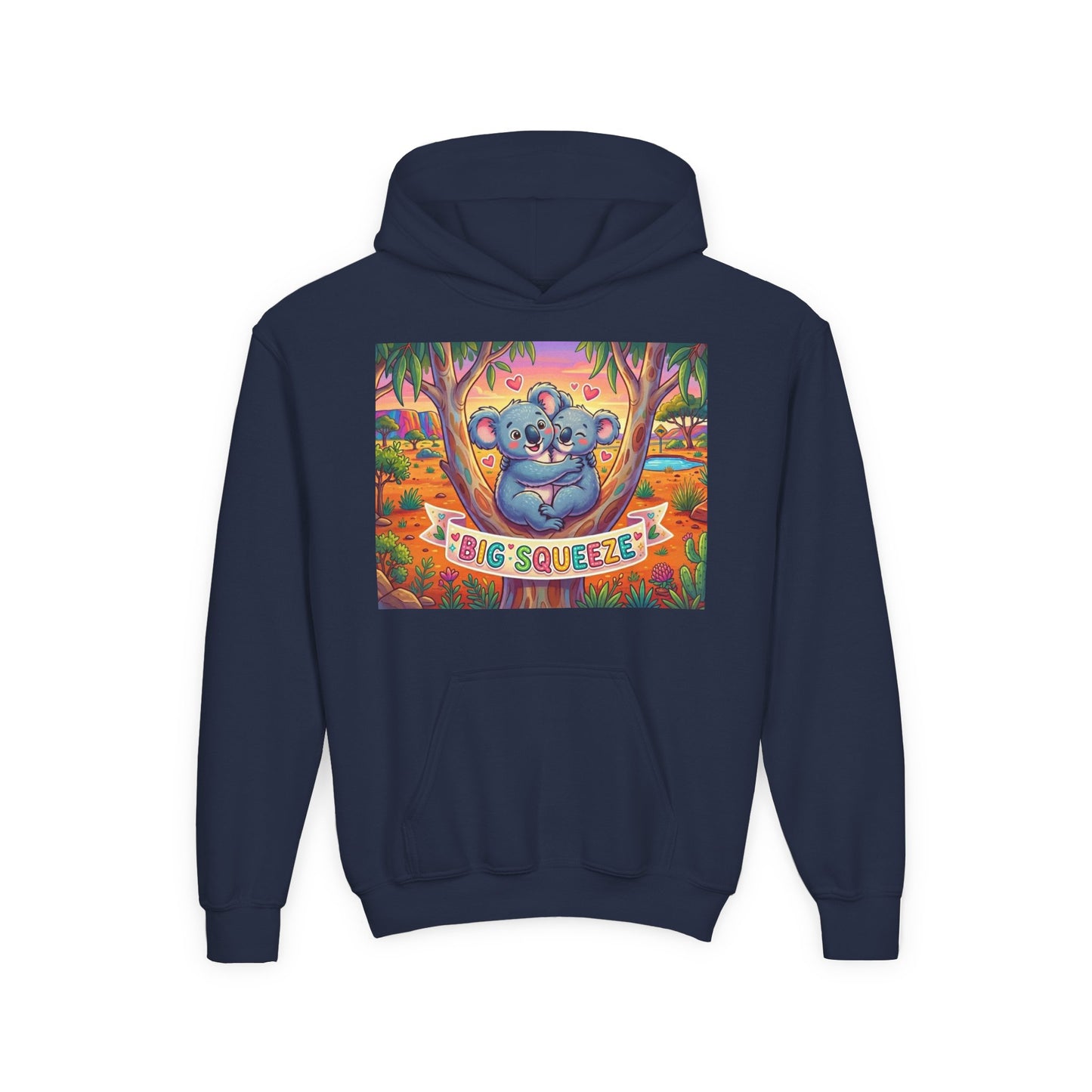 Big Squeeze Koala Youth Heavy Blend Hooded Sweatshirt