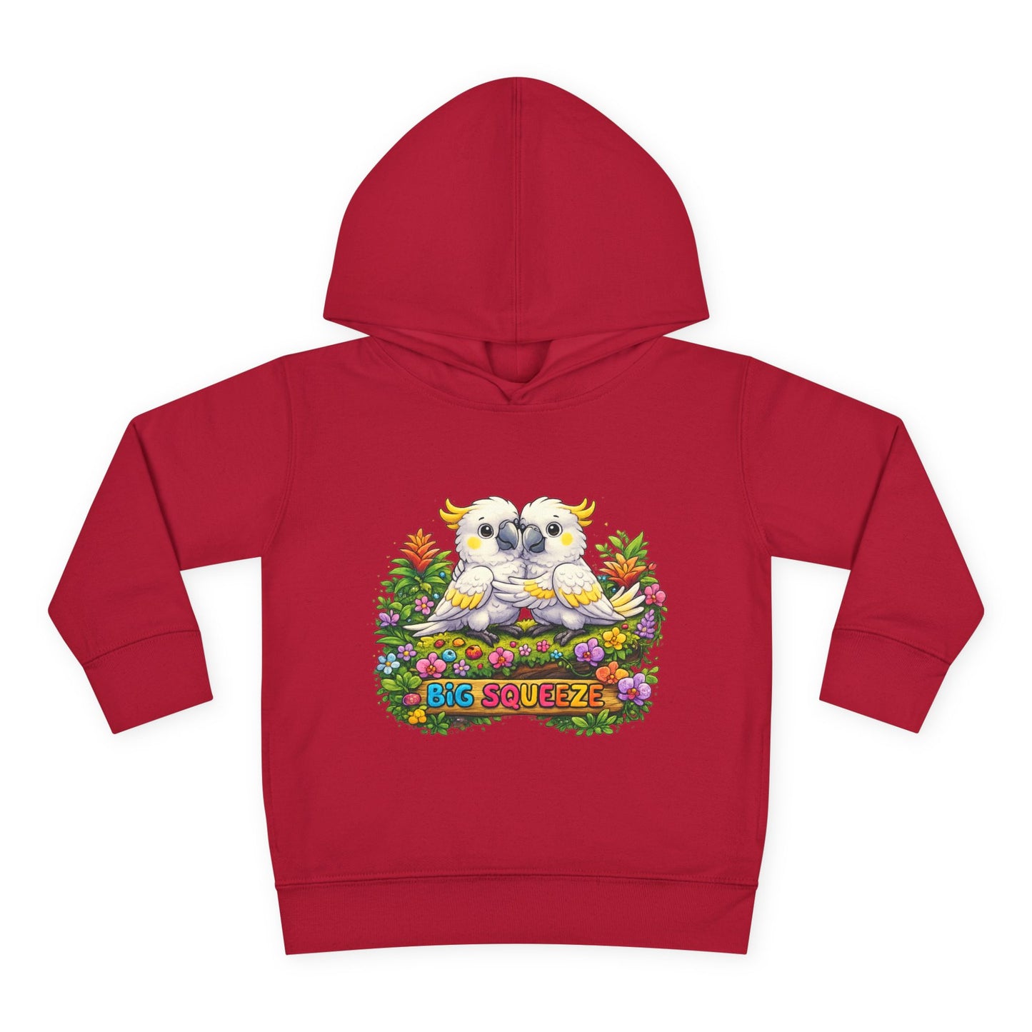 Big Squeeze Cockatoo Toddler Pullover Fleece Hoodie