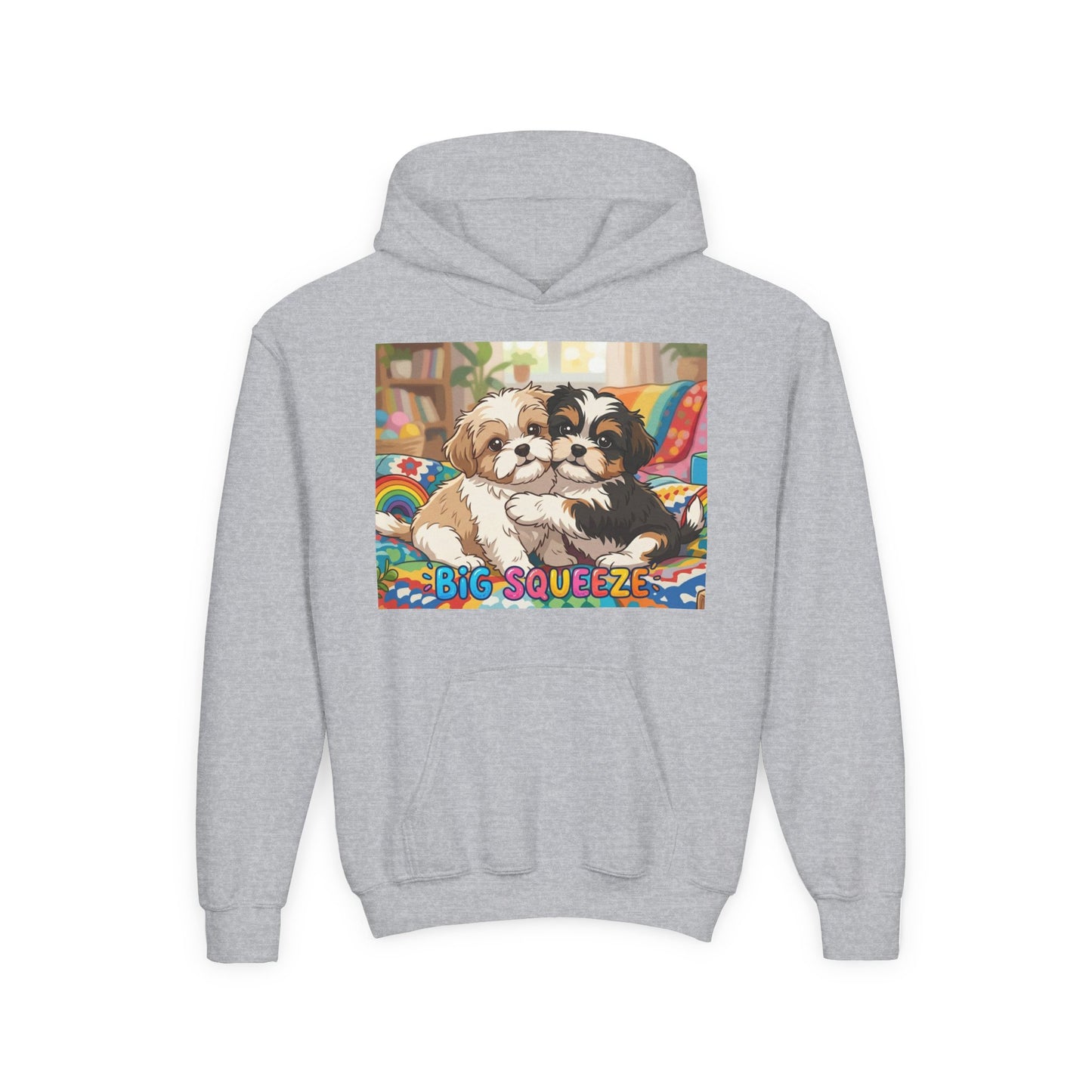 Big Squeeze Shih Tzu Youth Heavy Blend Hooded Sweatshirt