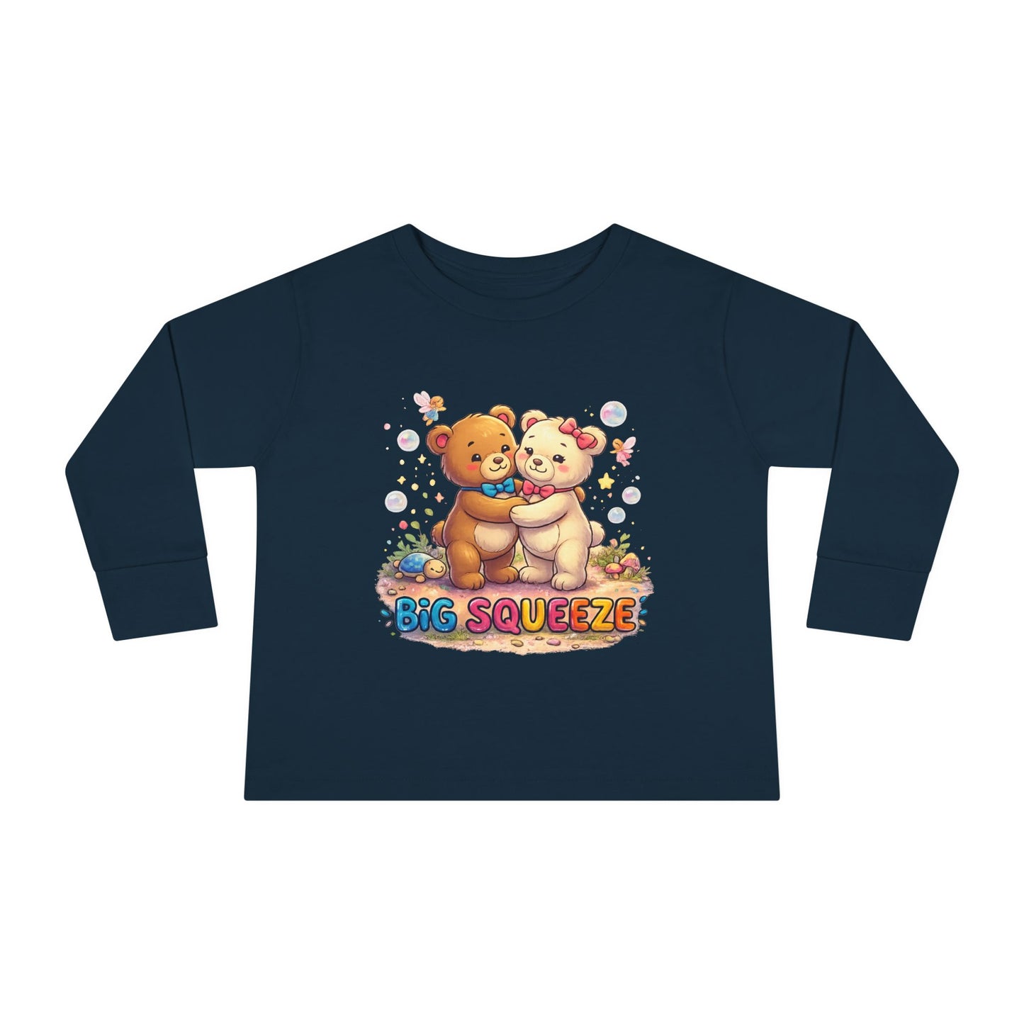 Big Squeeze Teddy Toddler Long Sleeve Tee