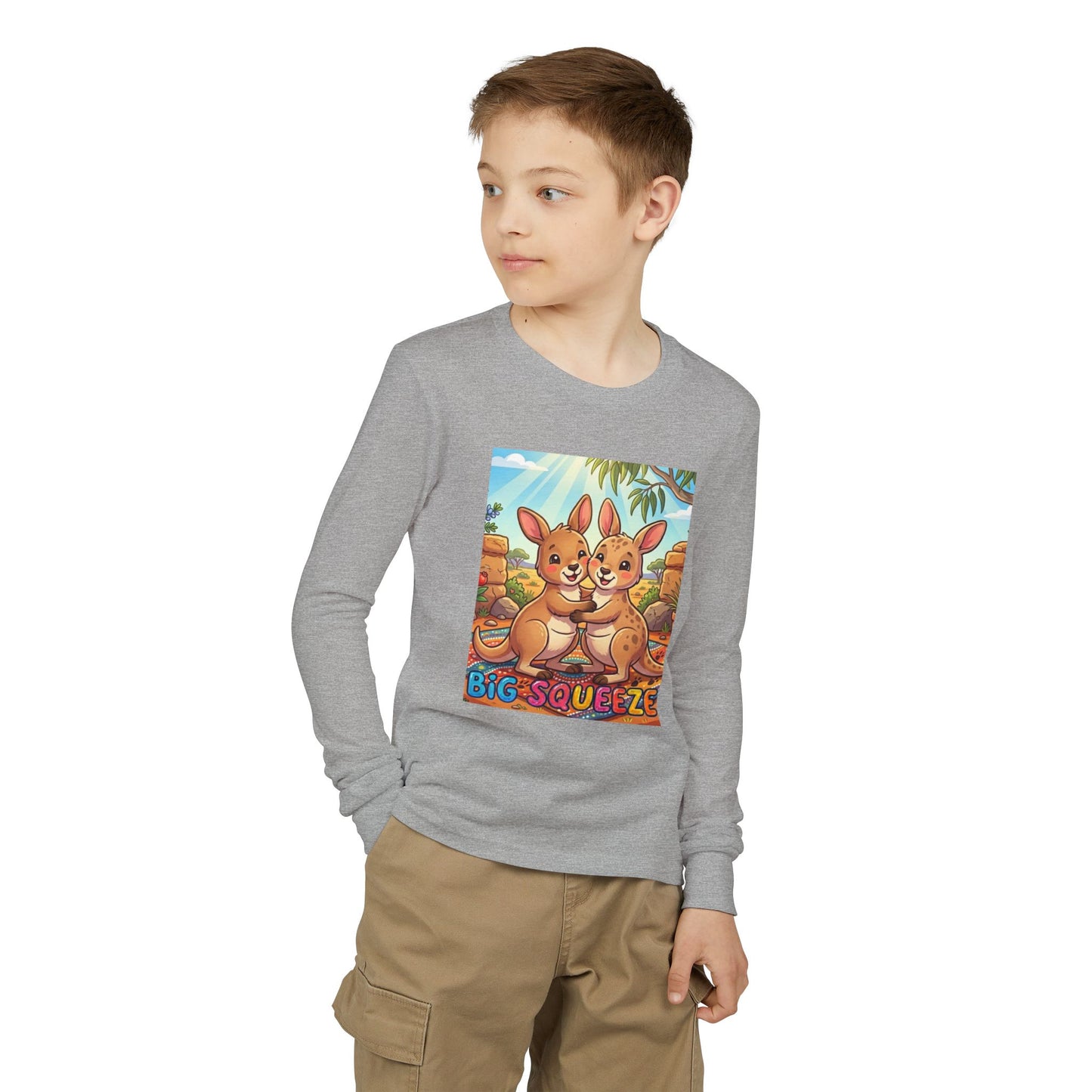 Big Squeeze Kangaroo Youth Jersey Long Sleeve Tee