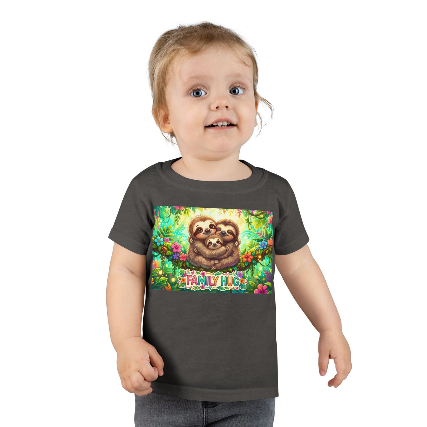 Family Hug Sloth Toddler T-shirt