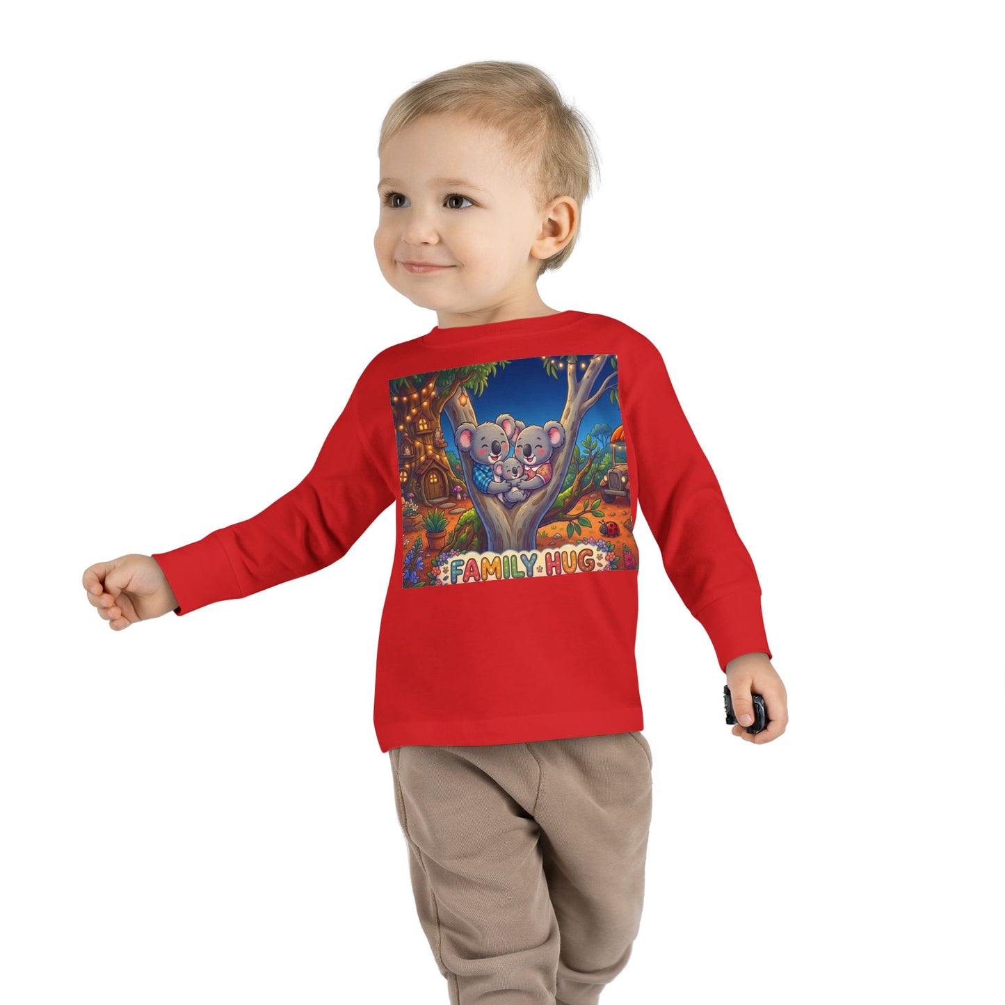 Family Hug Koala Toddler Long Sleeve Tee