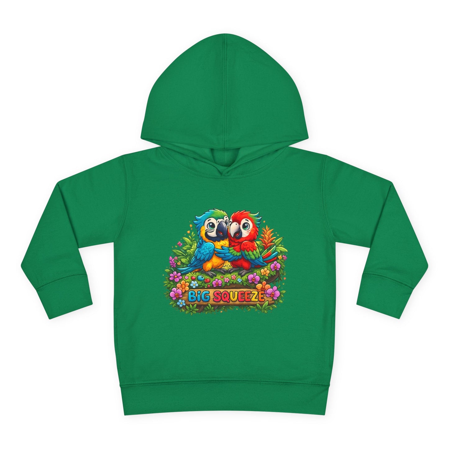 Big Squeeze Macaw Toddler Pullover Fleece Hoodie
