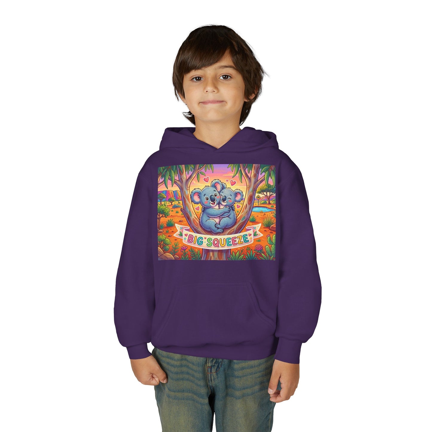 Big Squeeze Koala Youth Heavy Blend Hooded Sweatshirt