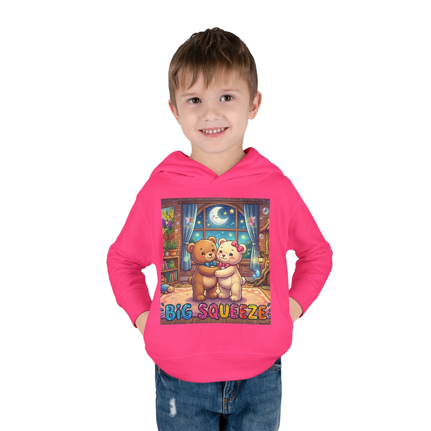 Big Squeeze Teddy Toddler Pullover Fleece Hoodie