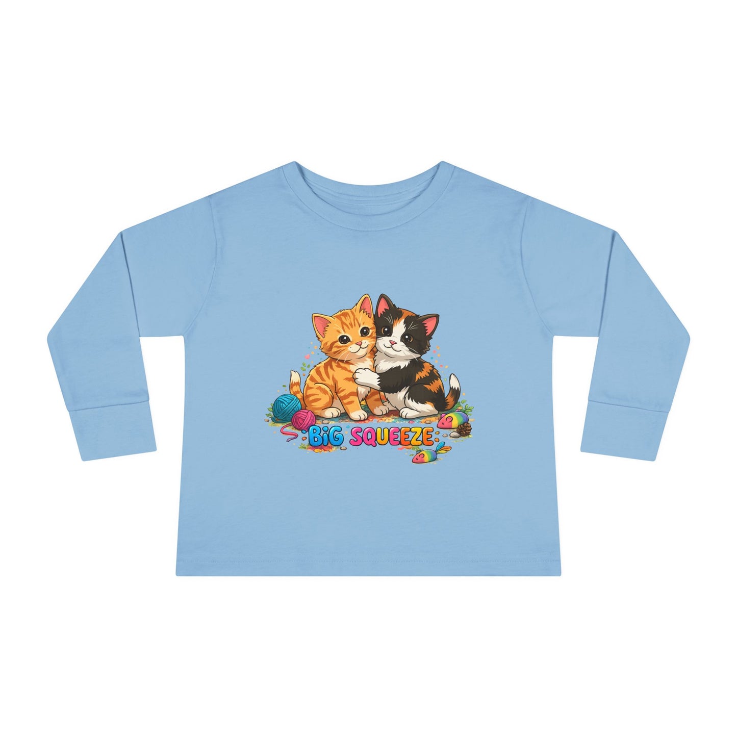 Big Squeeze Kitten Toddler Long Sleeve Tee