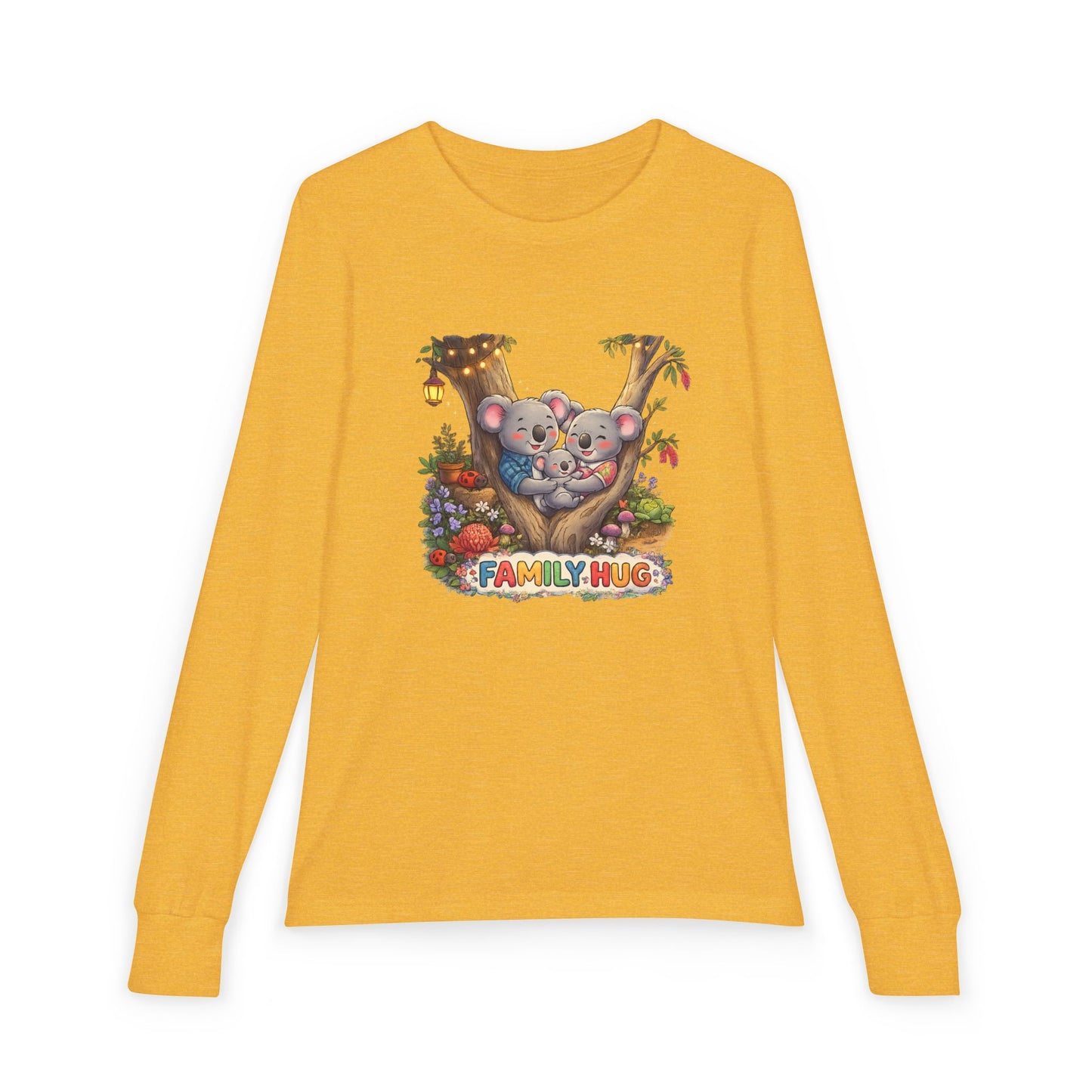 Family Hug Koala Youth Jersey Long Sleeve Tee