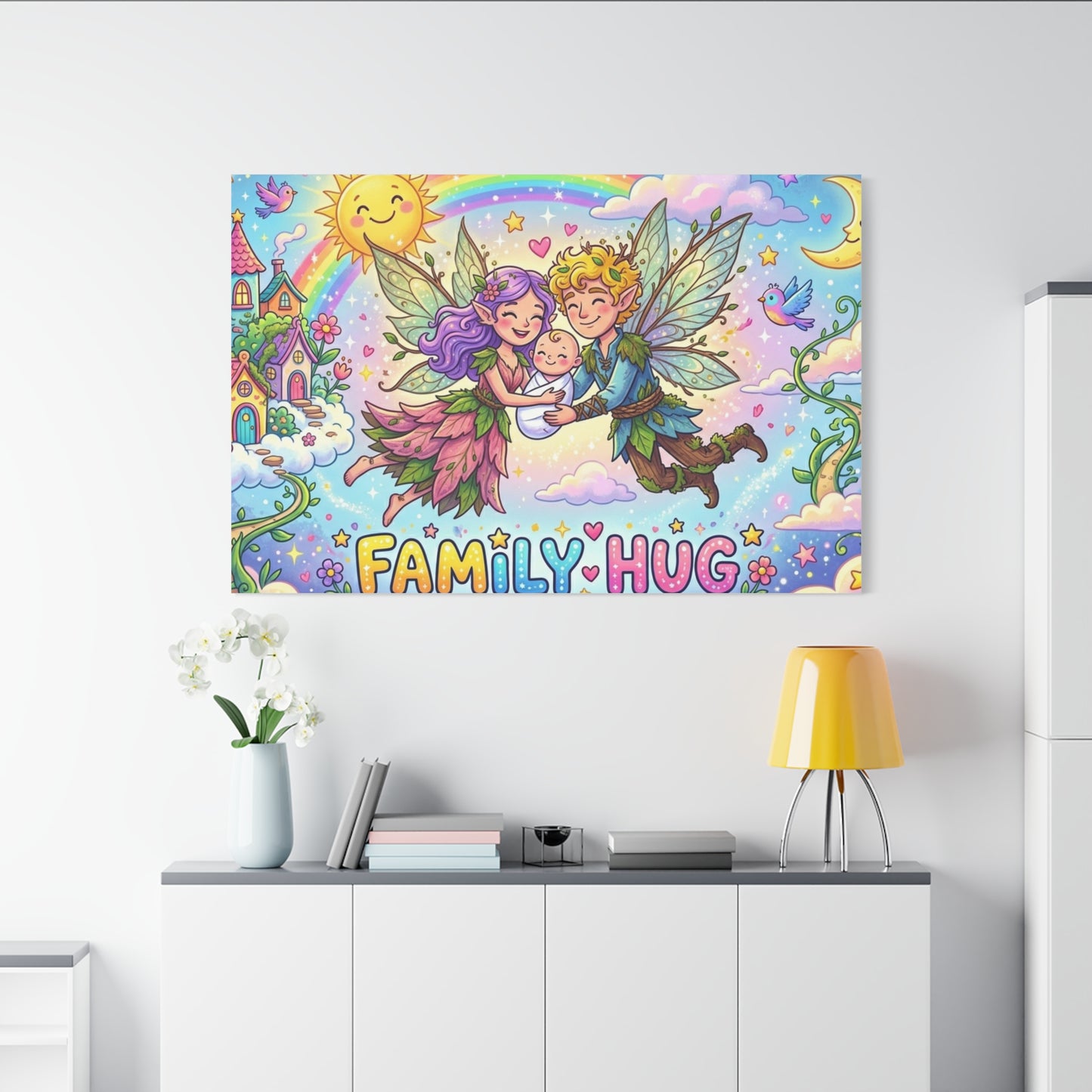 Family Hug Fairy Classic Canvas