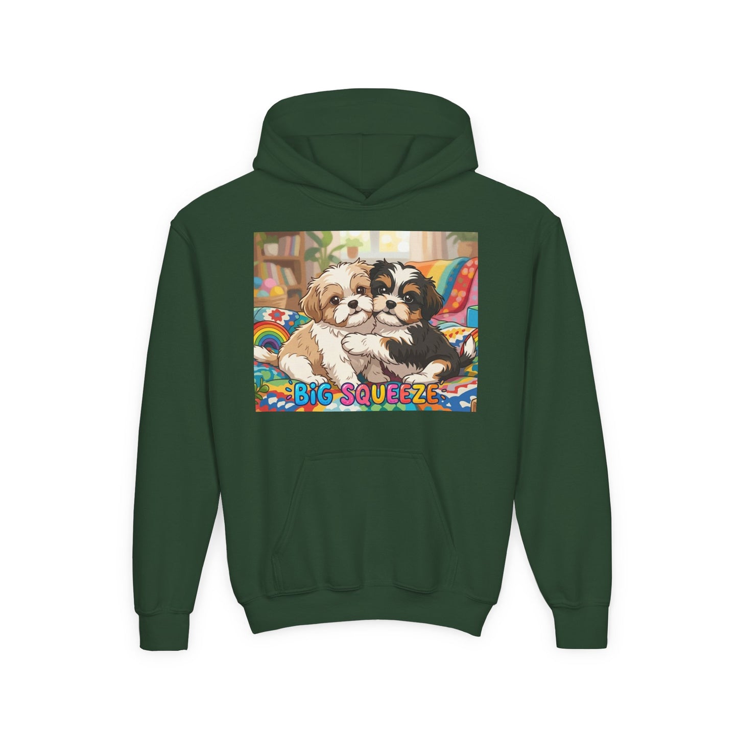Big Squeeze Shih Tzu Youth Heavy Blend Hooded Sweatshirt
