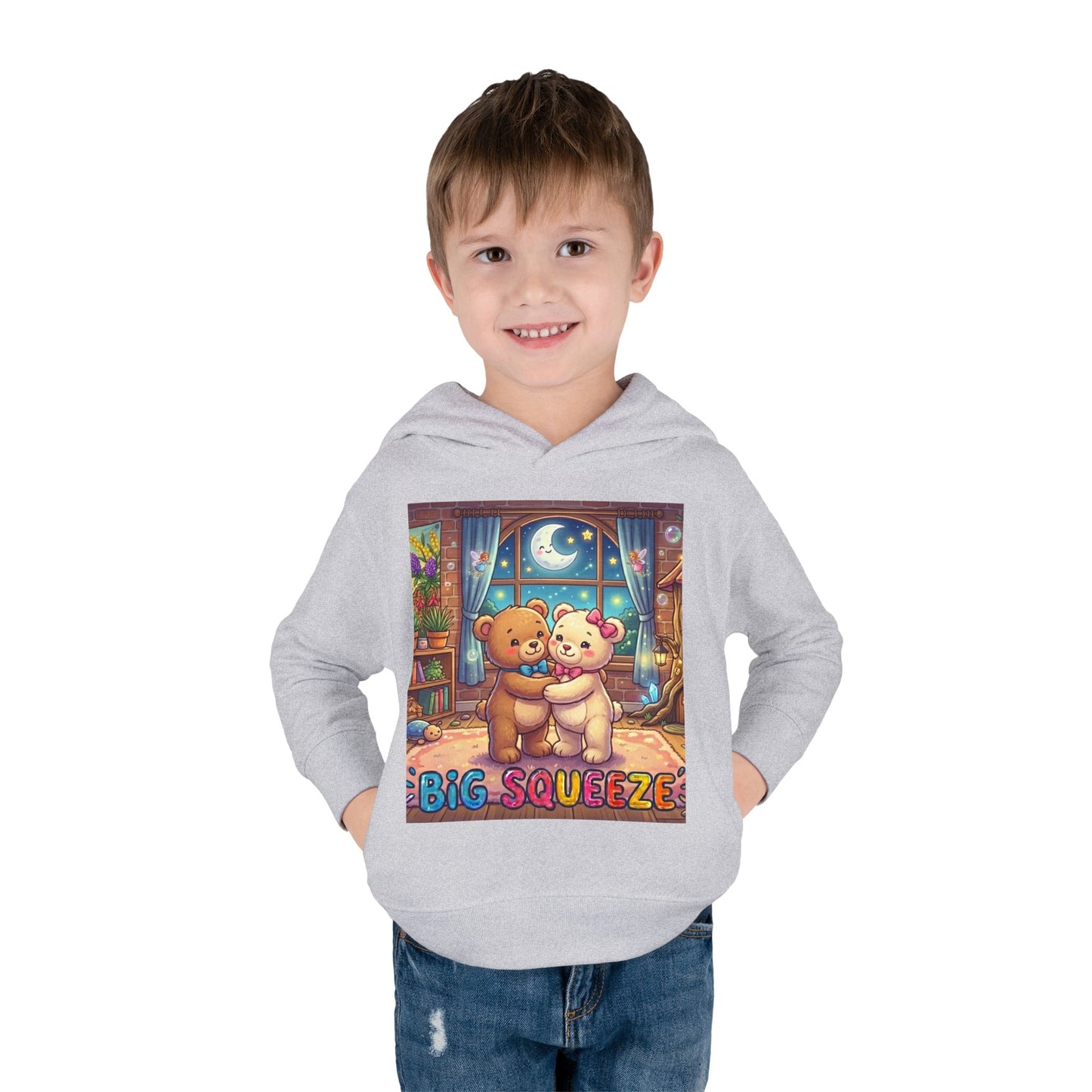 Big Squeeze Teddy Toddler Pullover Fleece Hoodie