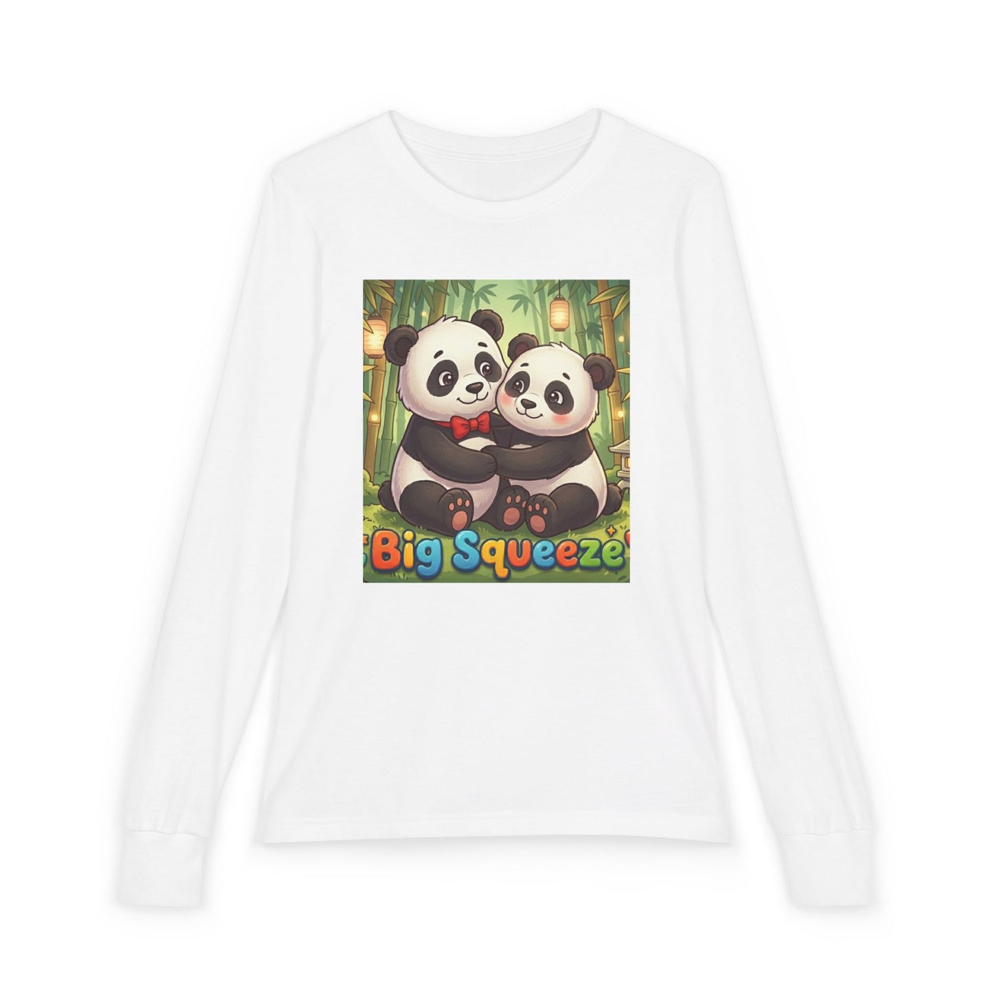 Big Squeeze Panda Youth Jersey Long Sleeve Tee
