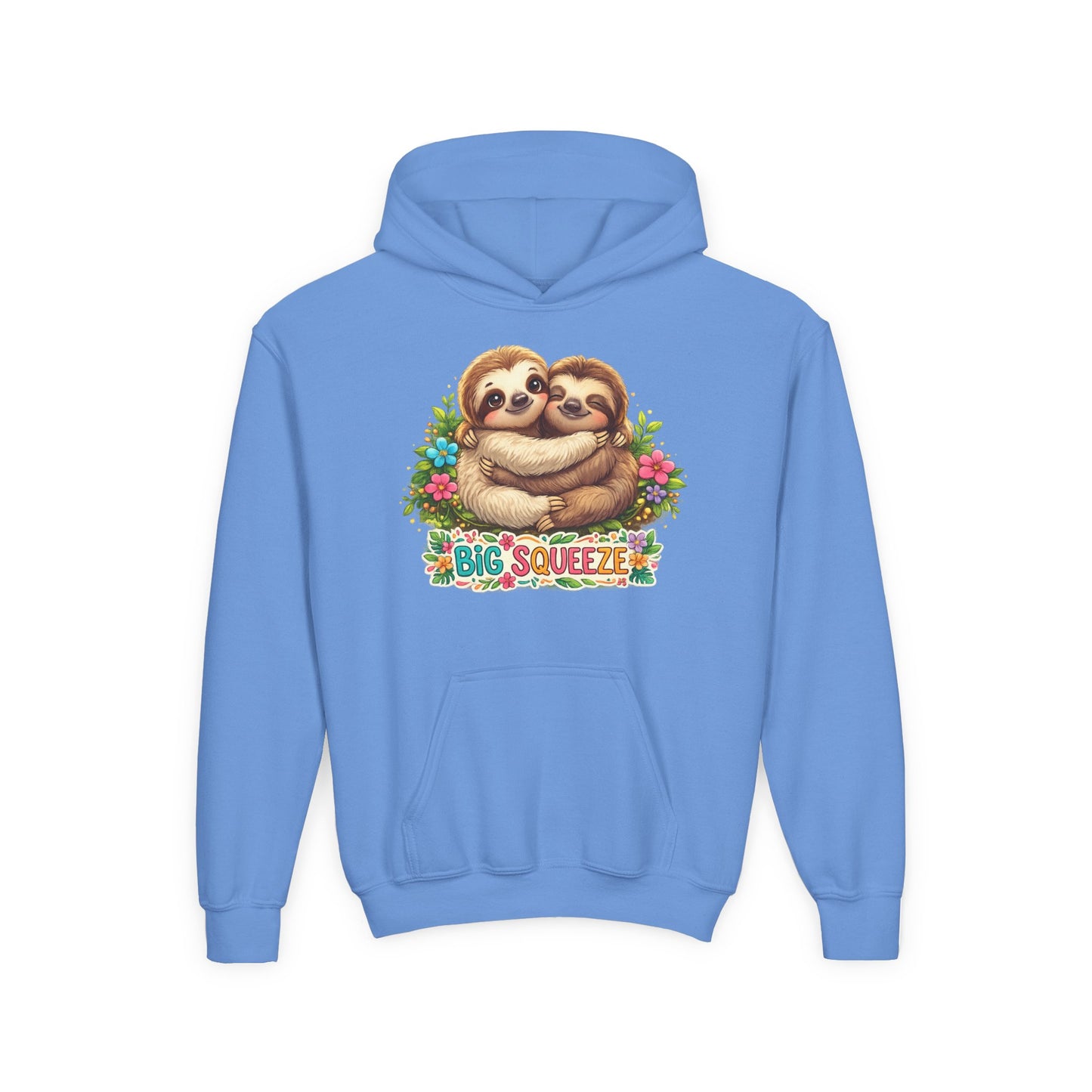 Big Squeeze Sloth Youth Heavy Blend Hooded Sweatshirt