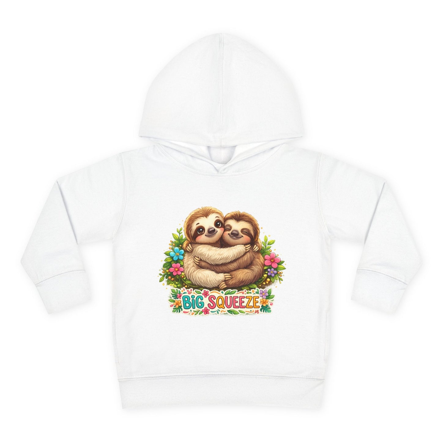 Big Squeeze Sloth Toddler Pullover Fleece Hoodie