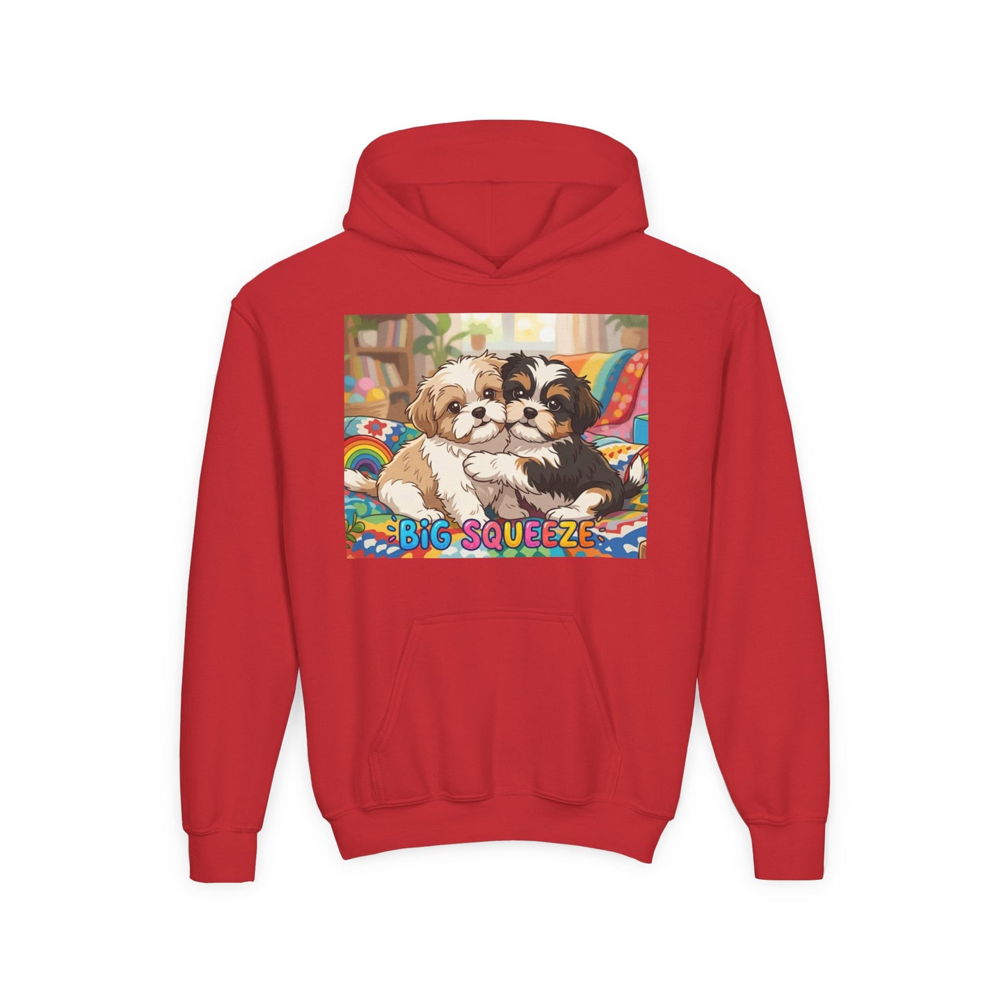 Big Squeeze Shih Tzu Youth Heavy Blend Hooded Sweatshirt
