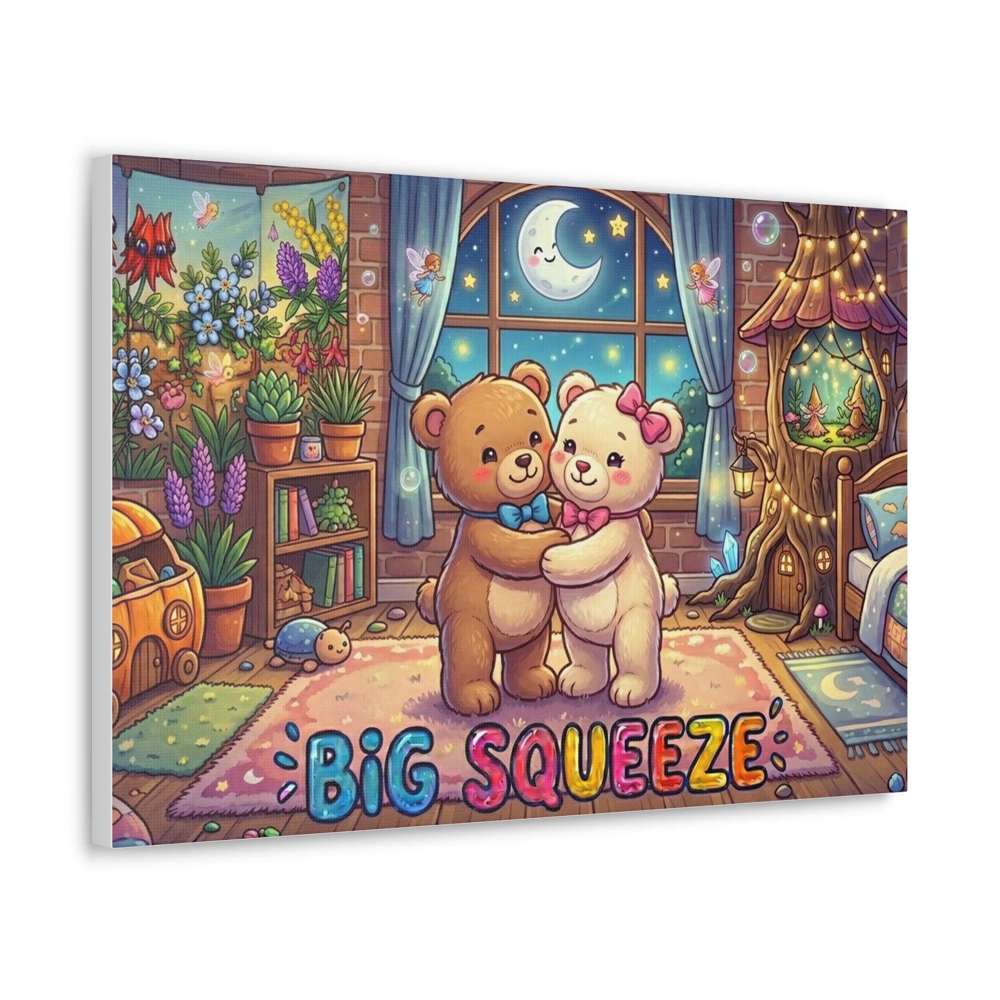 Big Squeeze Teddy Classic Canvas