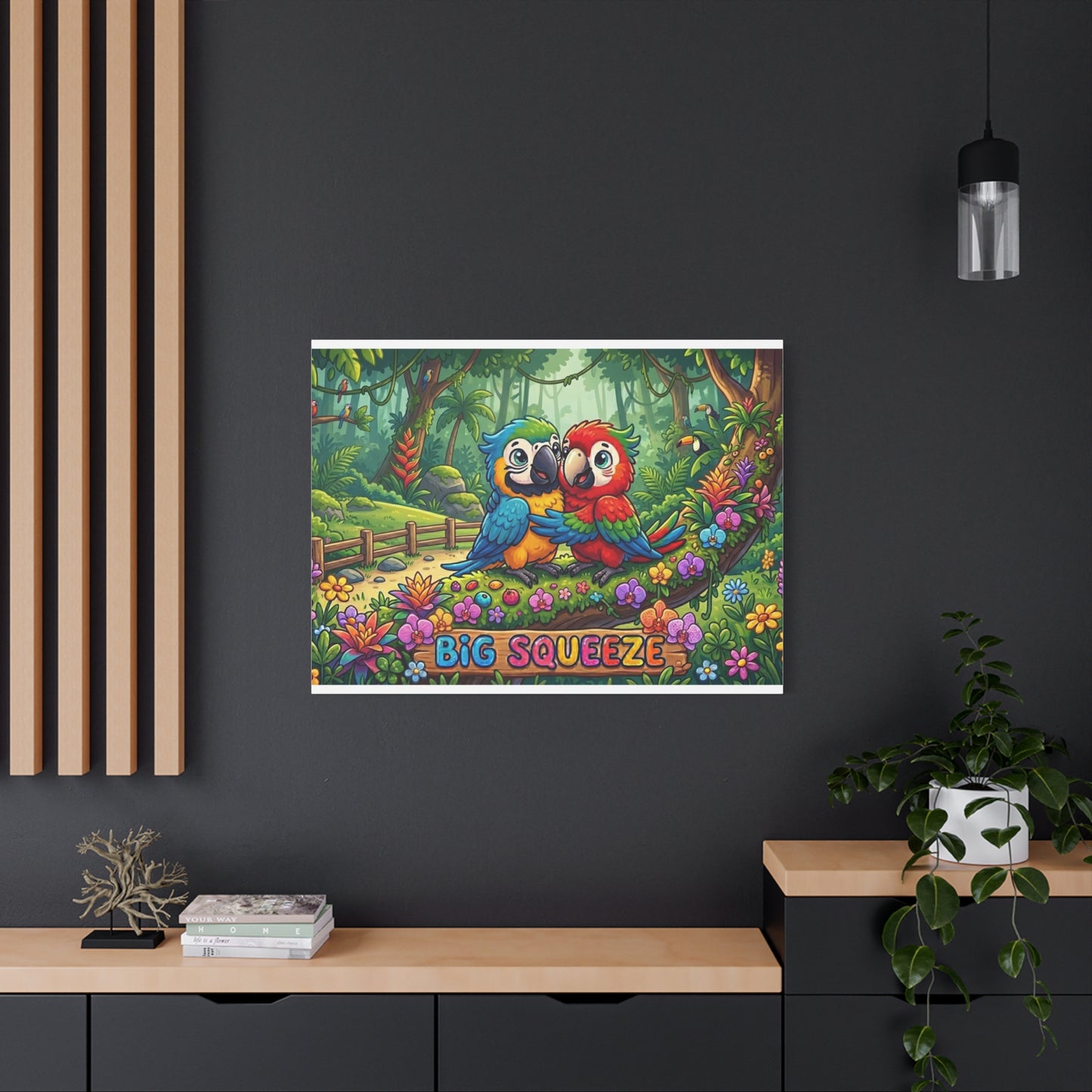 Big Squeeze Macaw Classic Canvas