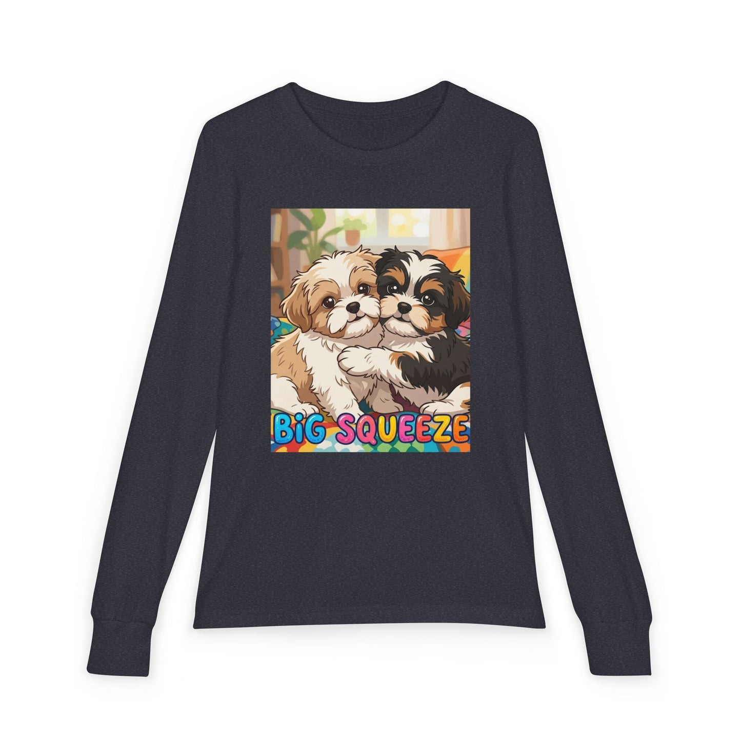 Big Squeeze Shih Tzu Youth Jersey Long Sleeve Tee