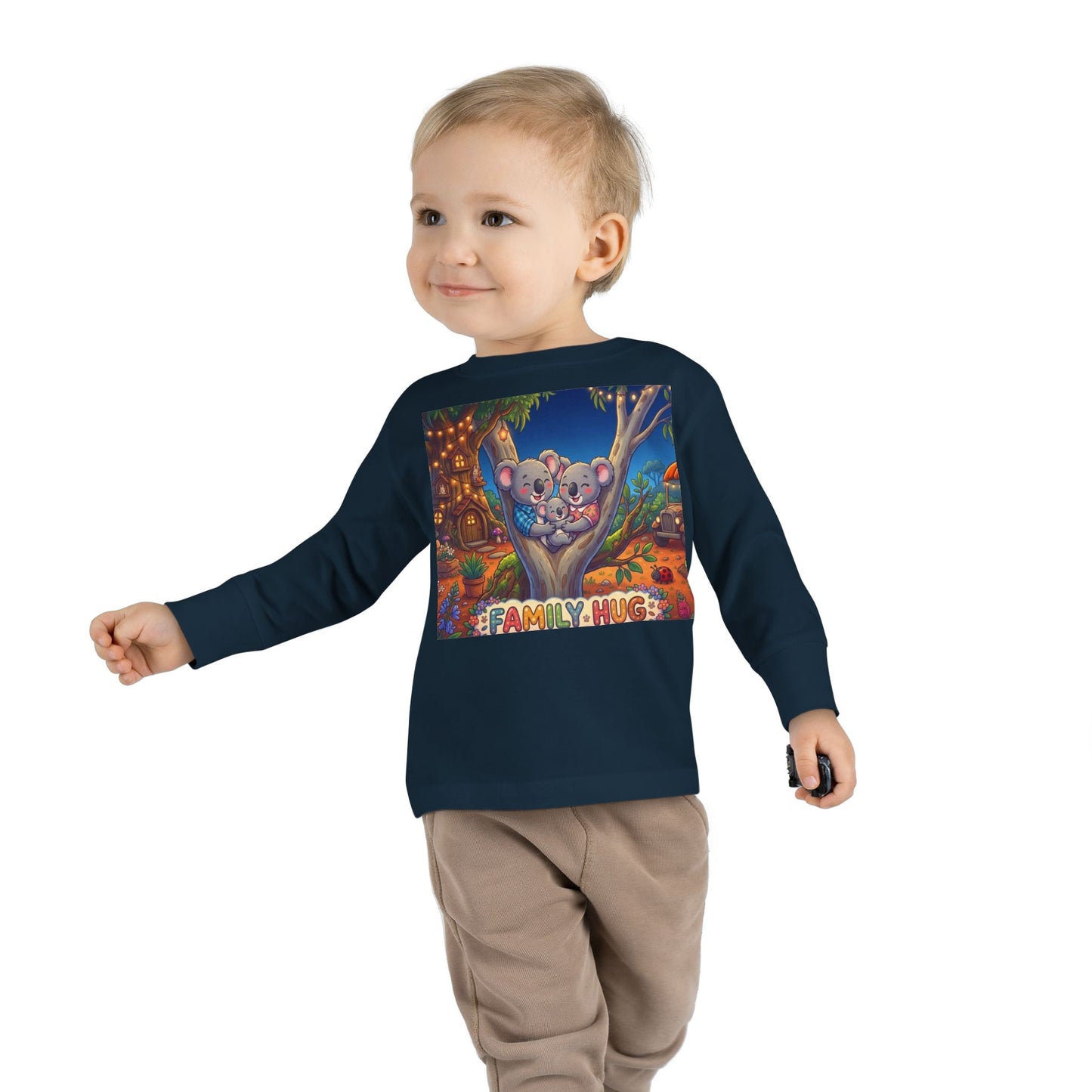 Family Hug Koala Toddler Long Sleeve Tee
