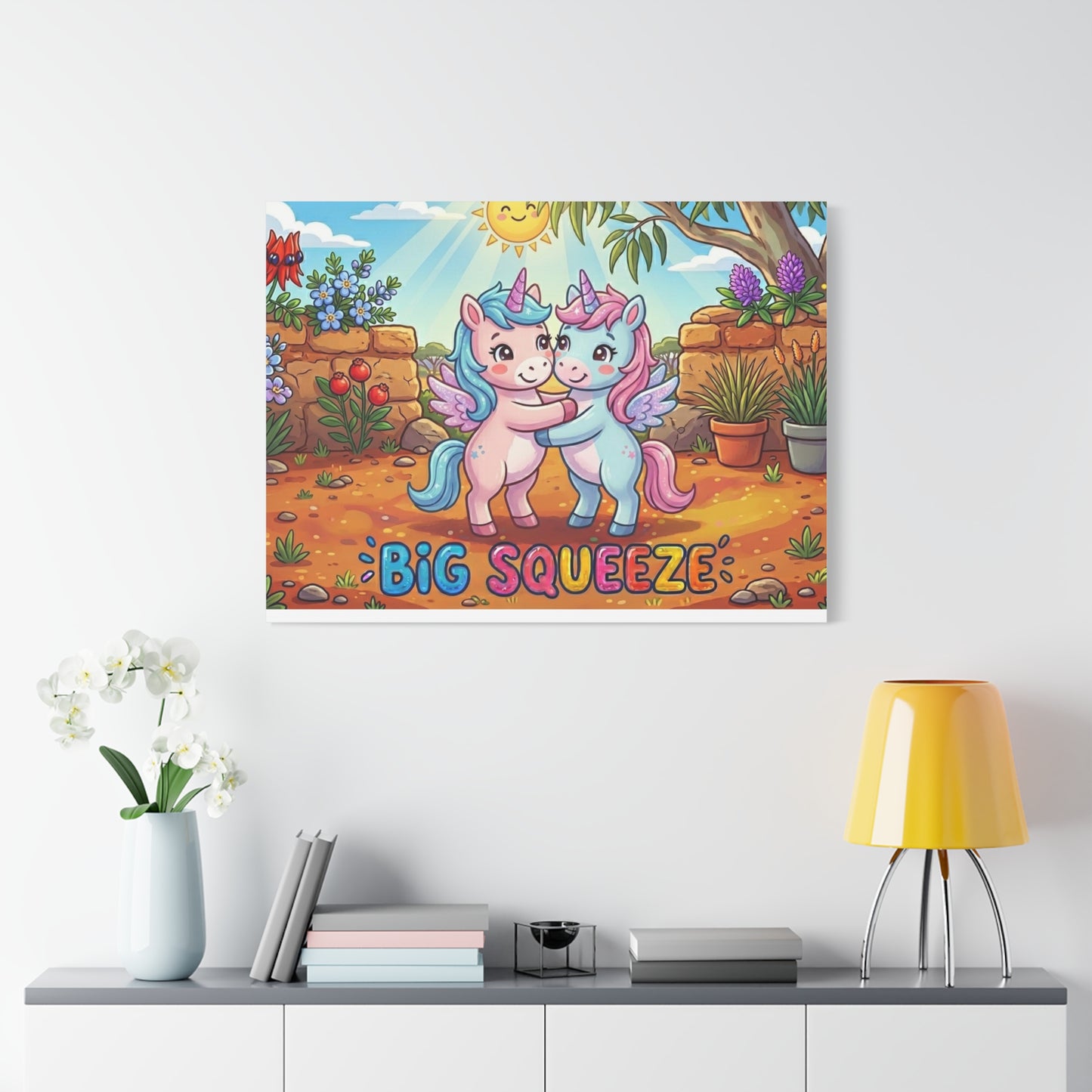 Big Squeeze Unicorn Classic Canvas